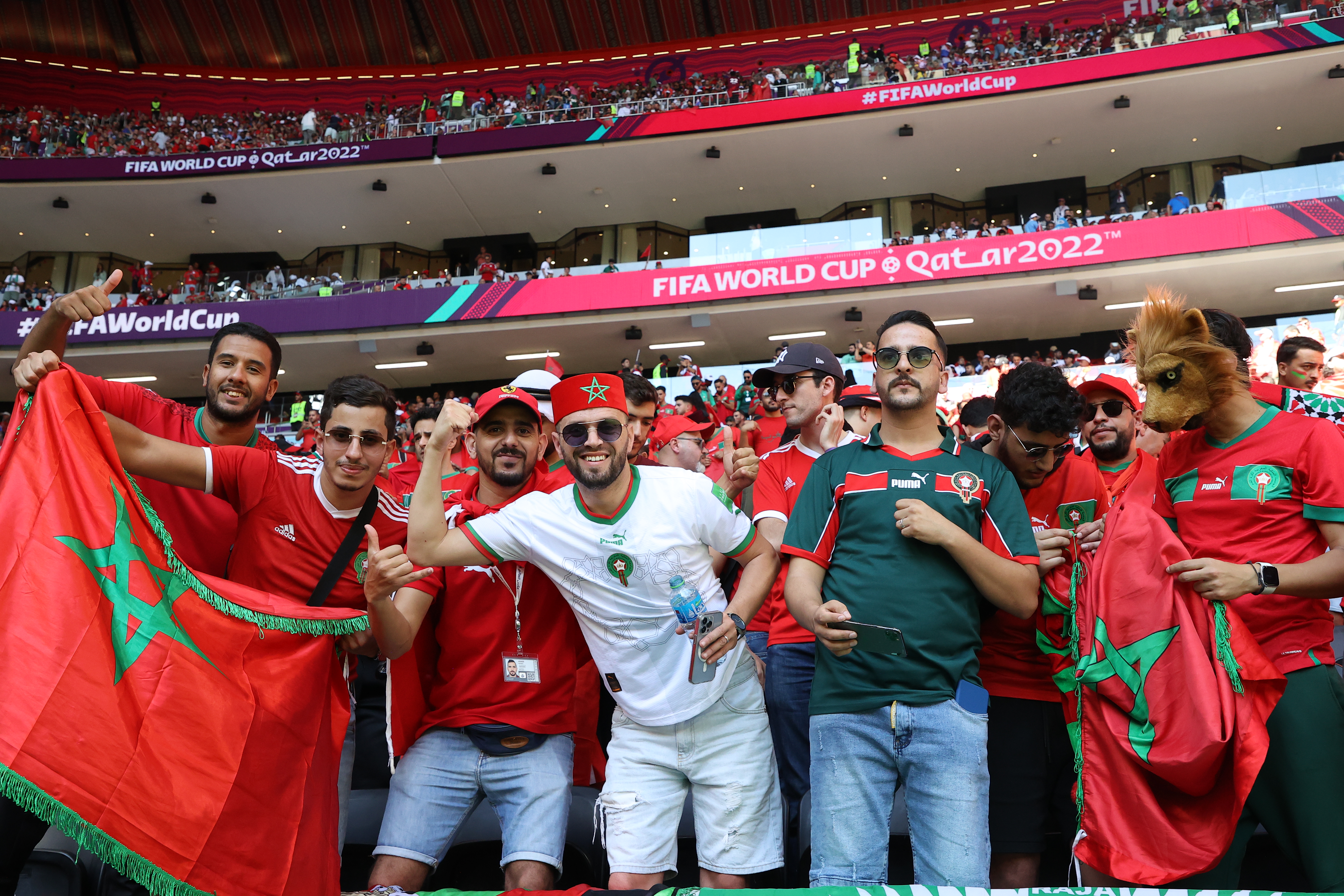 Fans at Al Bayt stadium ahead of Morocco vs Croatia, Group C, FIFA World Cup 2022, November 23, Qatar [Showkat Shafi/ Al Jazeera]