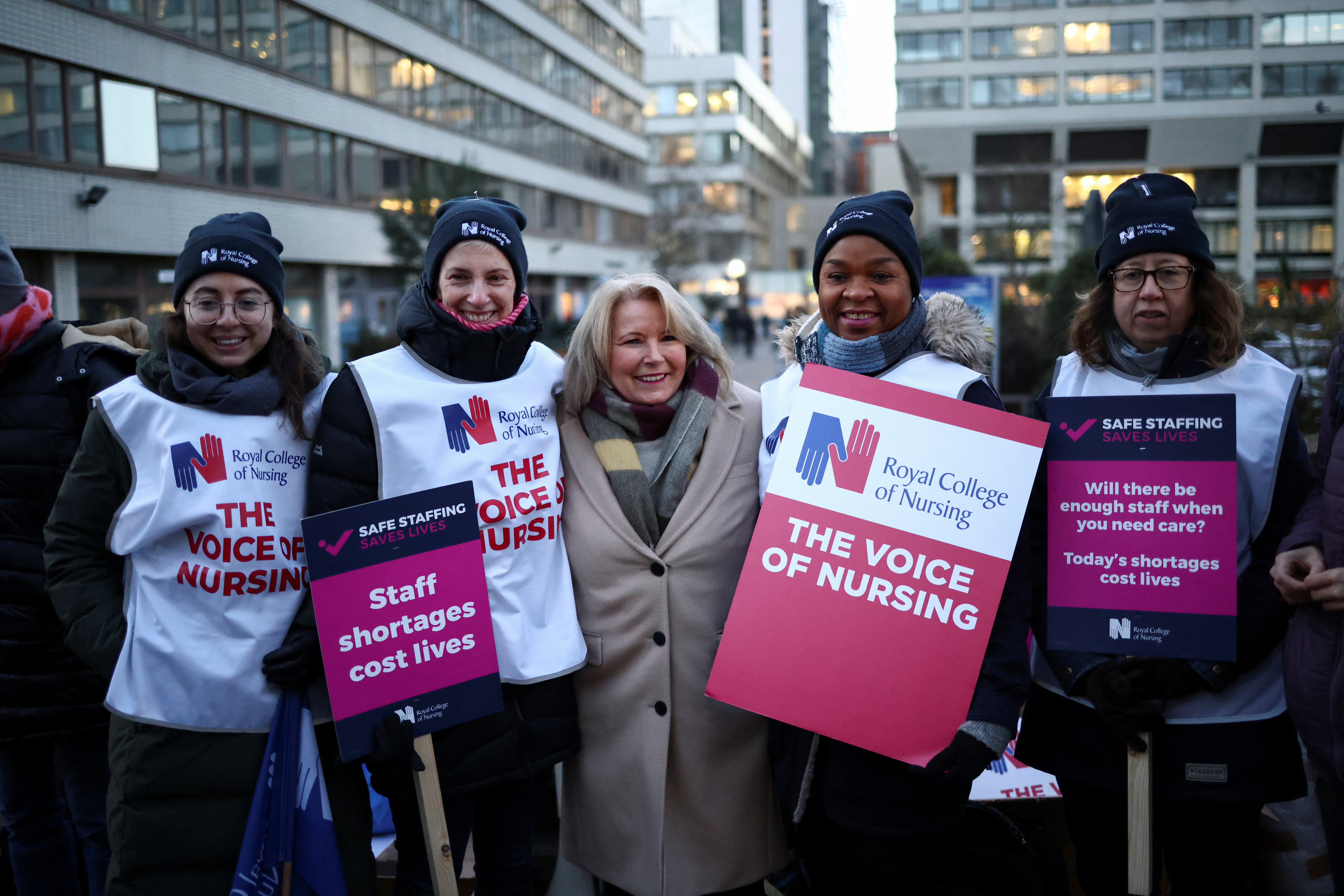 The Royal College of Nursing on strike