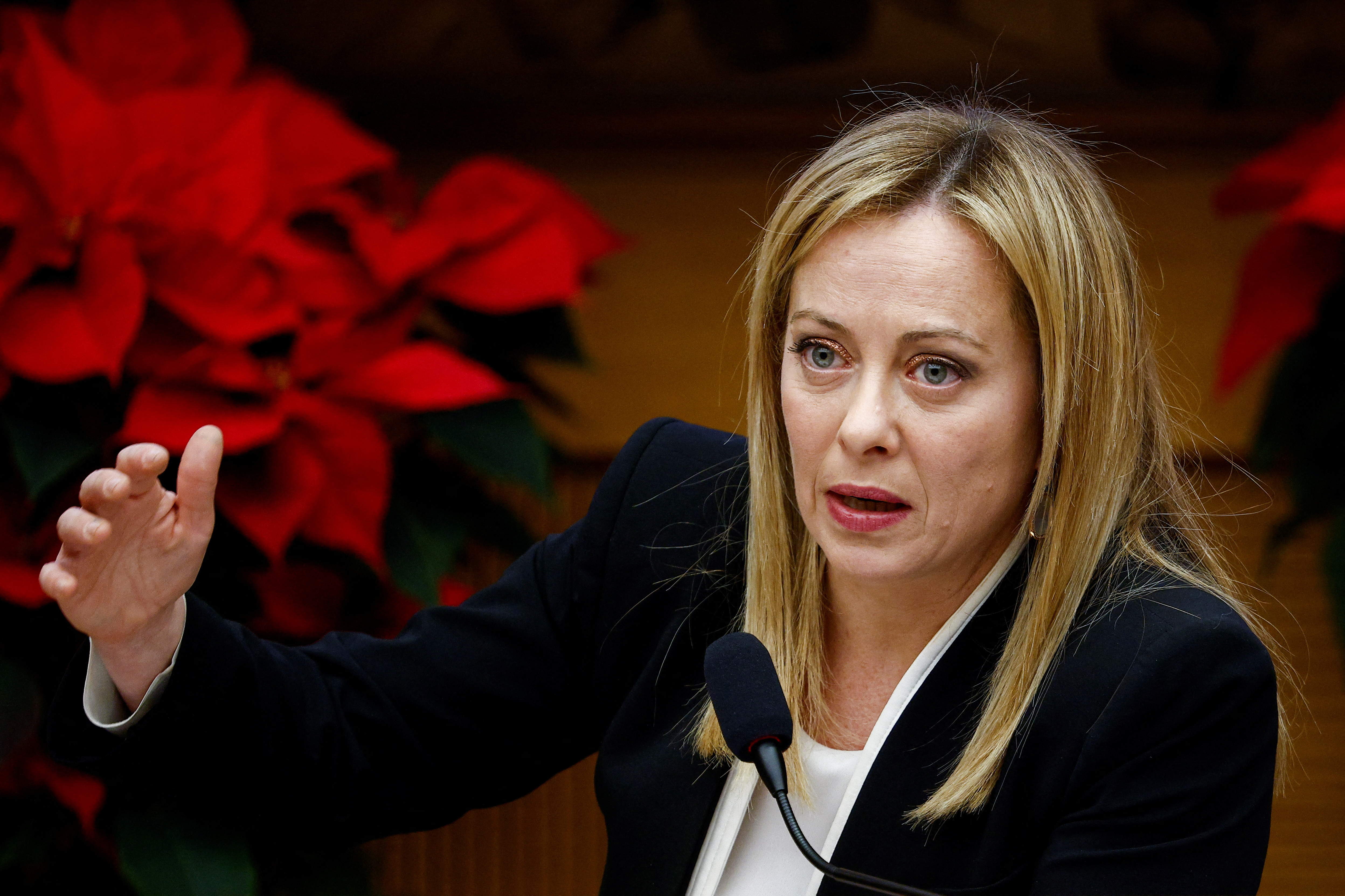 Italy's Prime Minister Giorgia Meloni