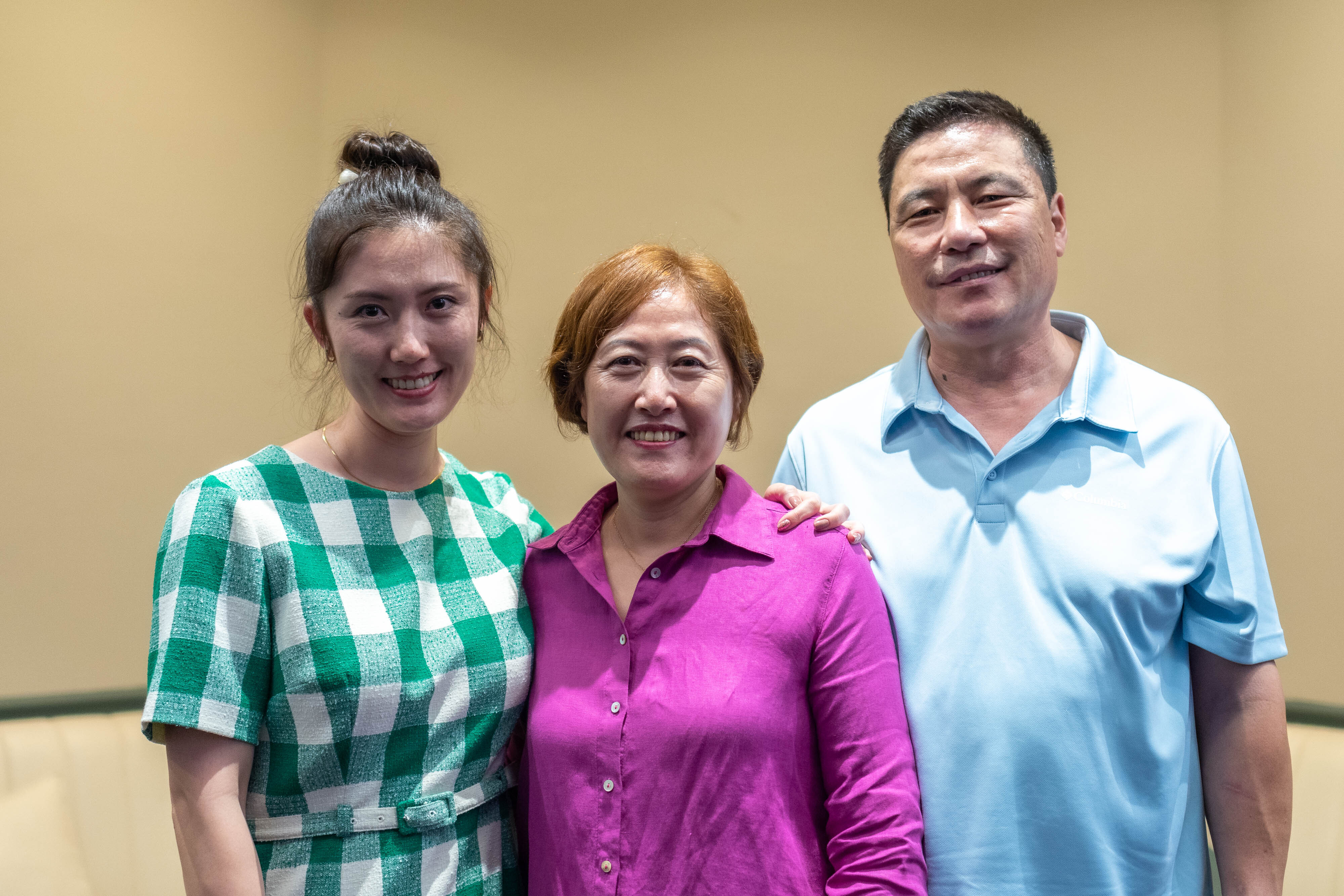 from left: Zhang Jia Ni, Ma Zhong Yan and Zhang Bin