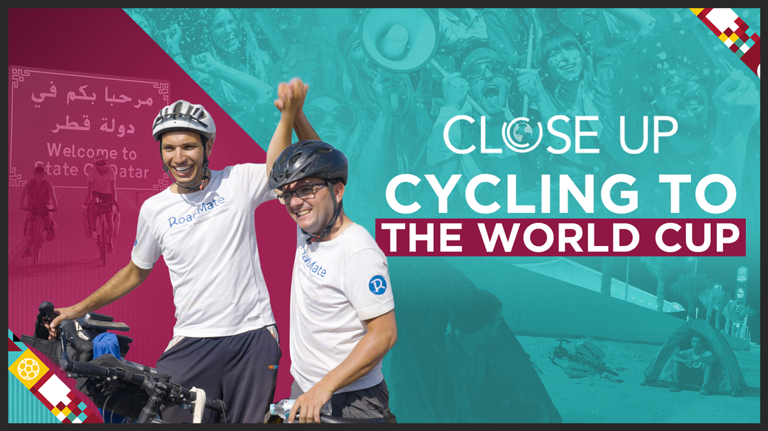 They cycled nearly 4,500 miles from Paris to watch the World Cup in Doha.