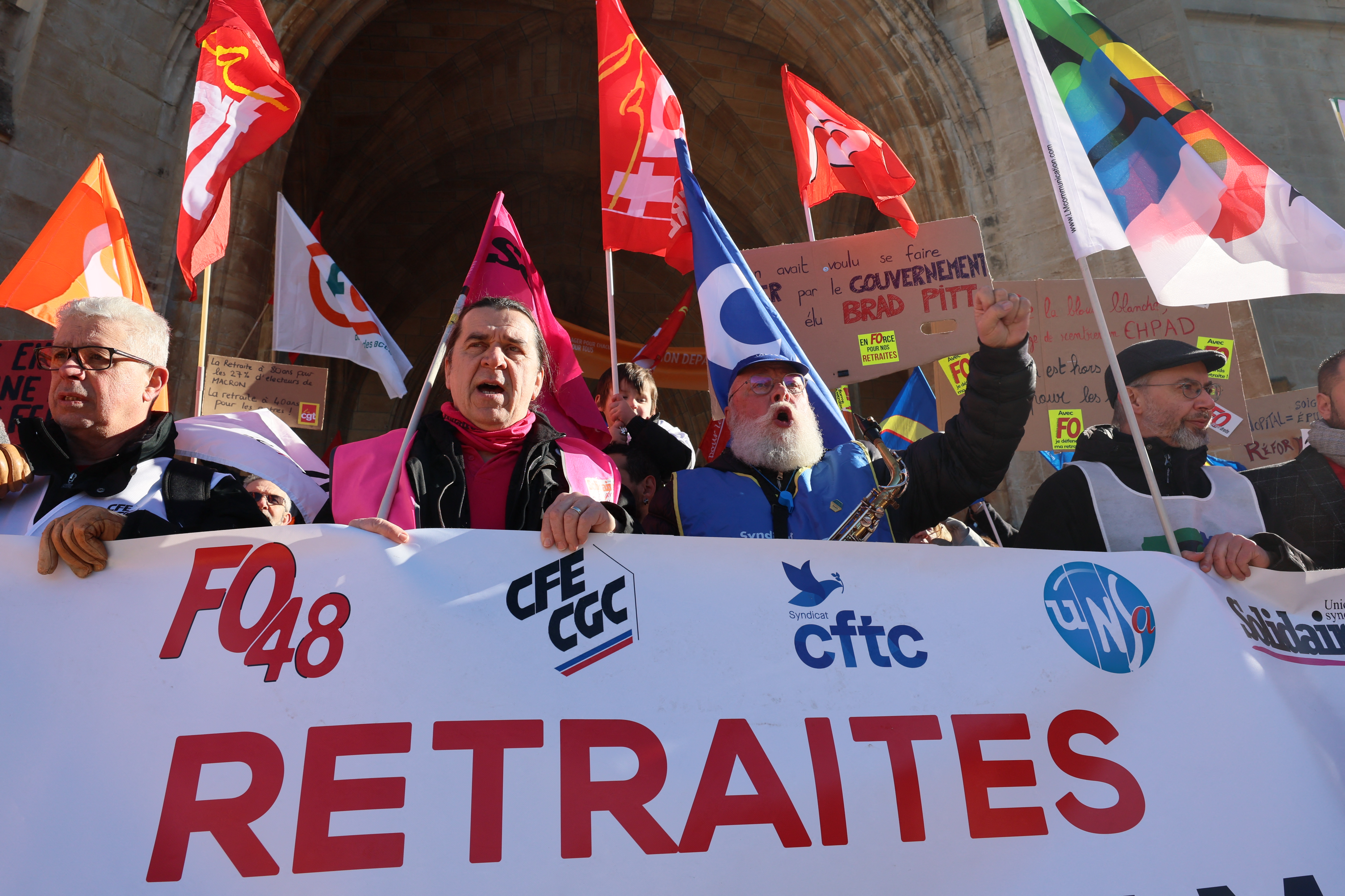 Protests hit France in round 2 of pension battle