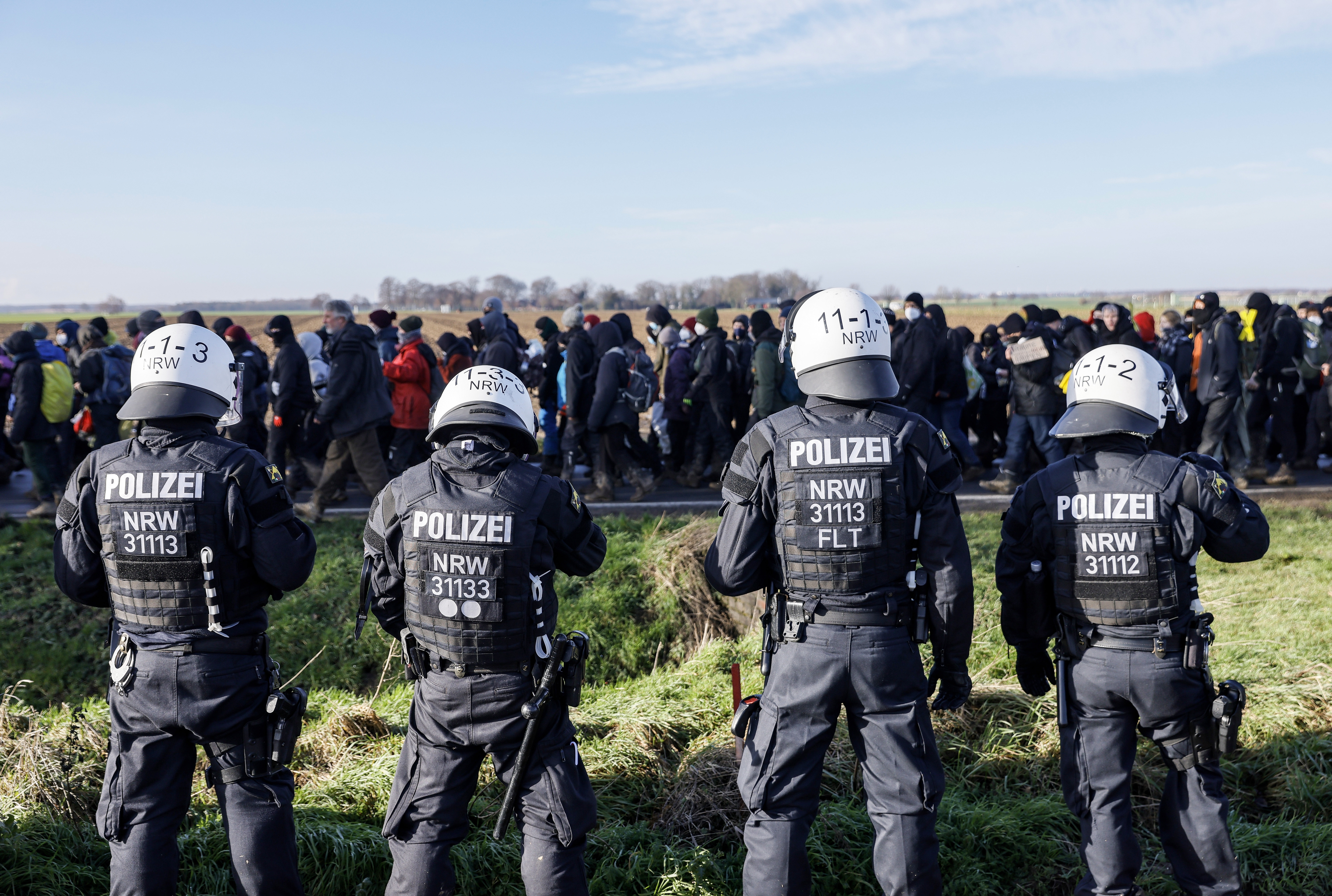 Germany coal mine protest