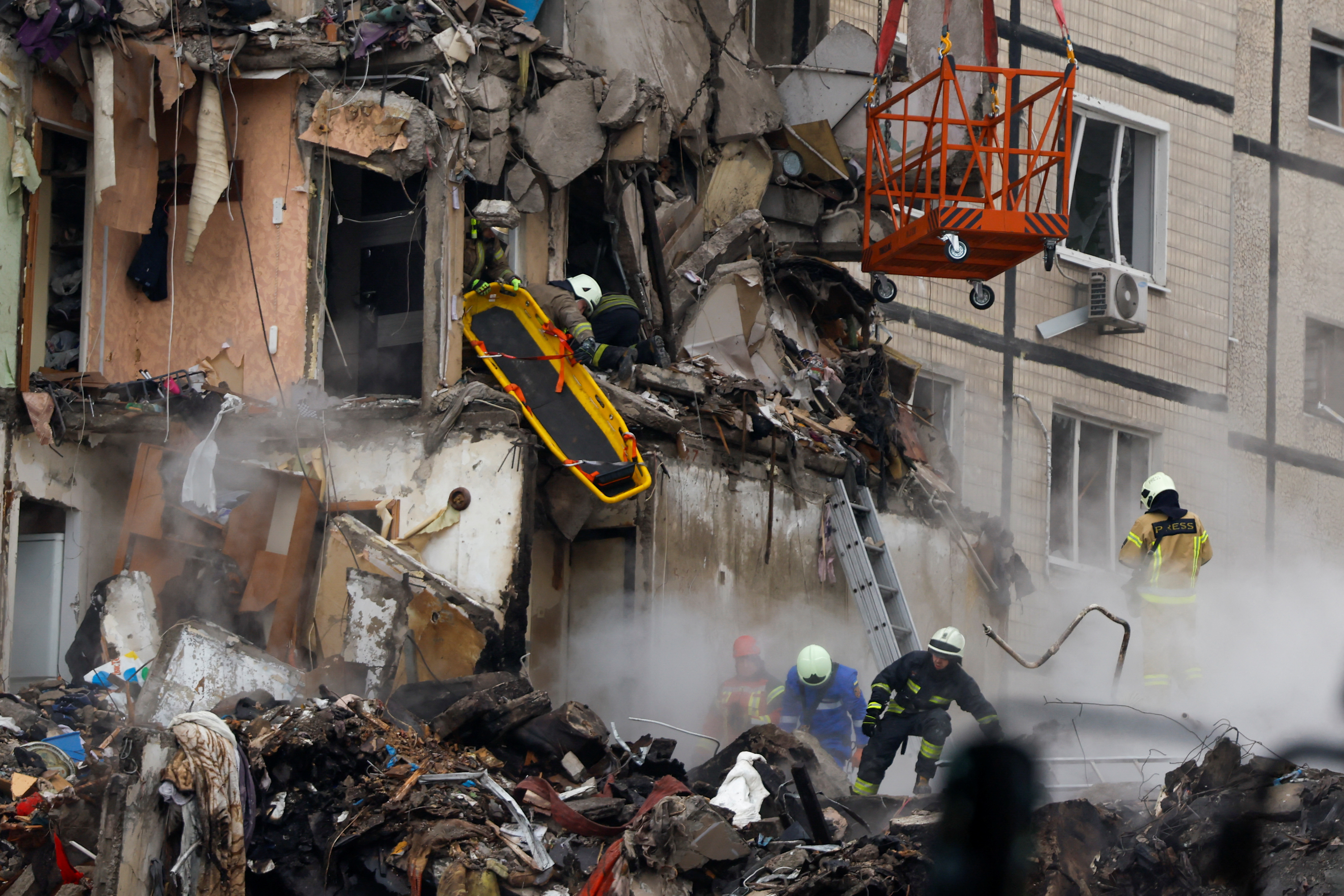 Russian attack in Ukraine's Dnipro