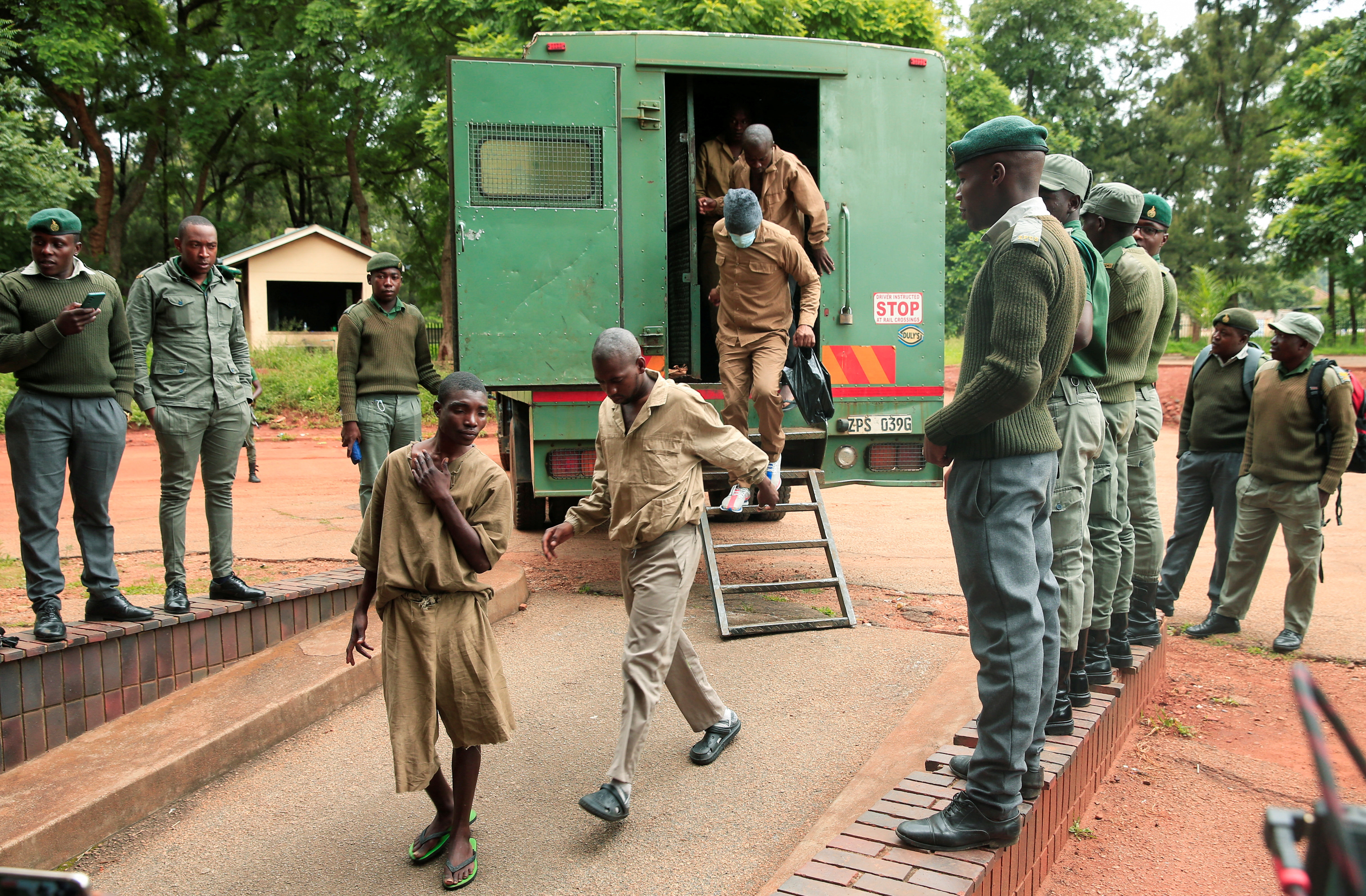 Members of the opposition party Citizens Coalition for Change (CCC) in Zimbabwe