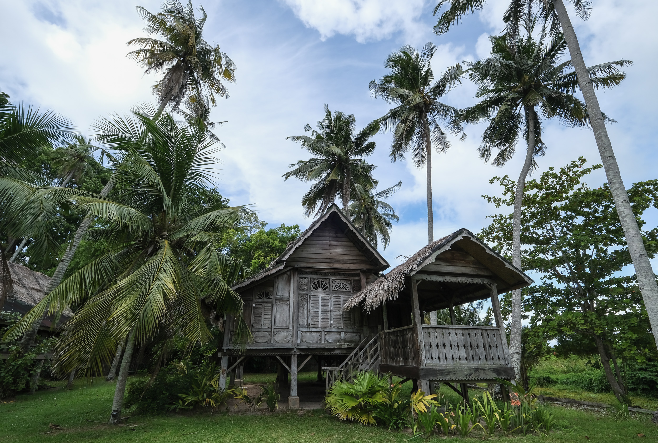 A traditional Malaysian home in Langkawi, Malaysia.