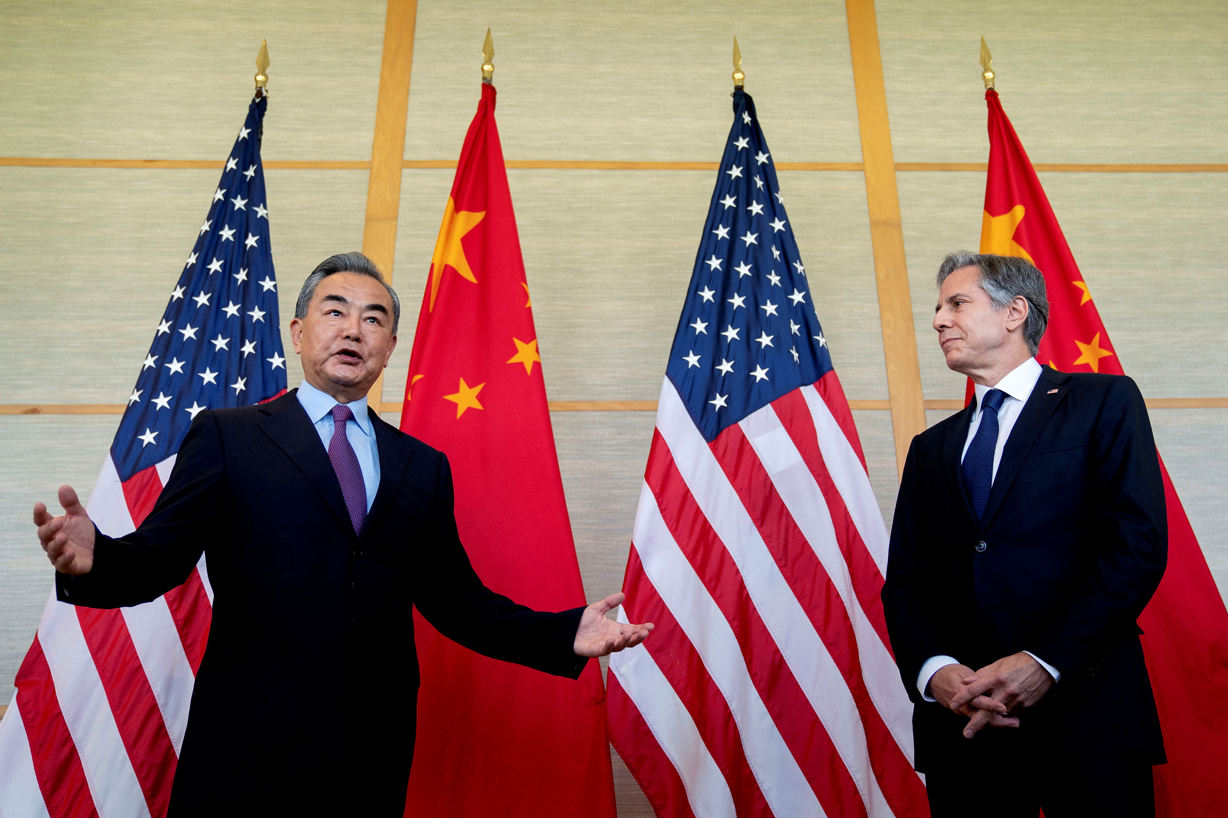 Wang Yi and Antony Blinken