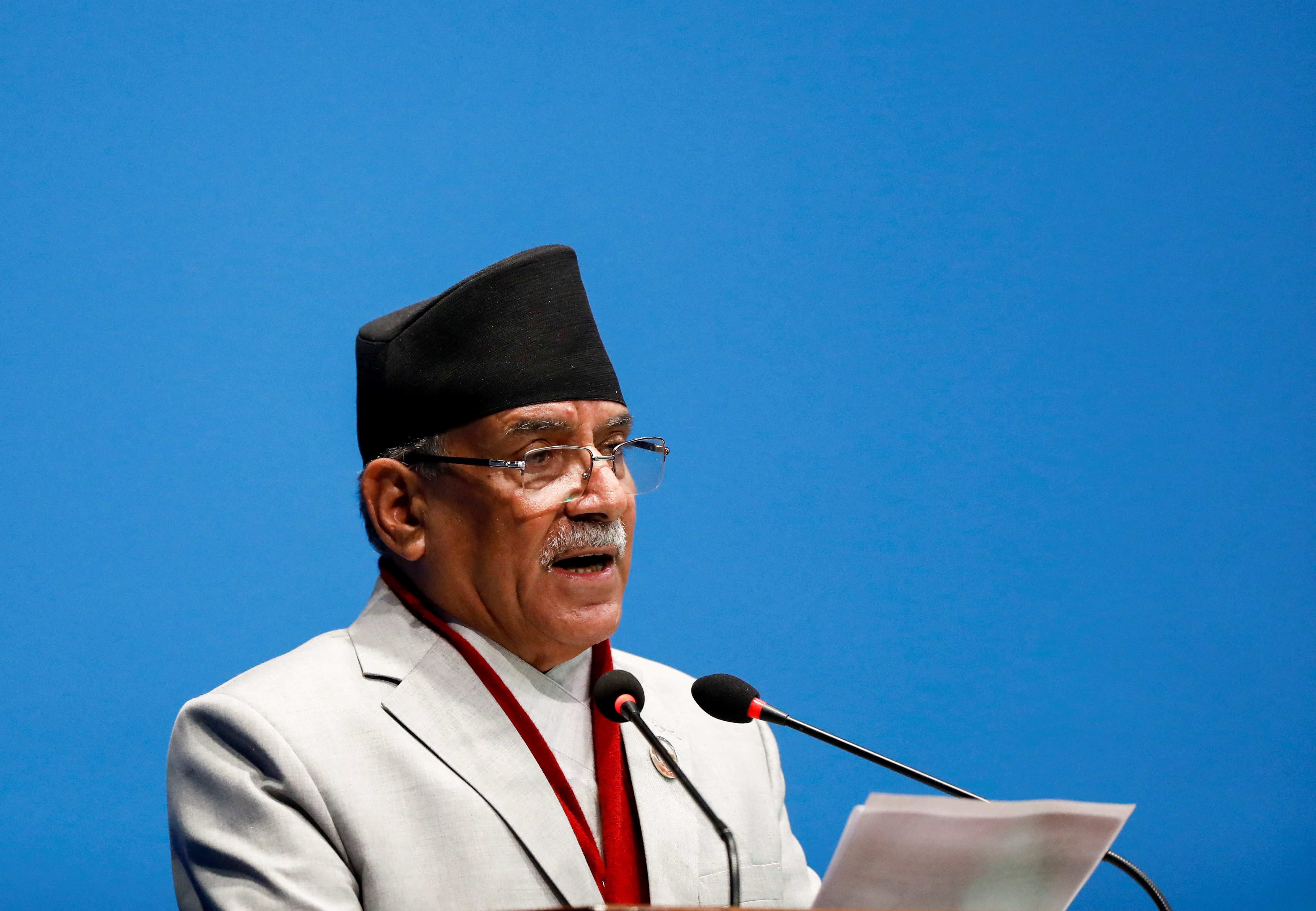 Nepal's Prime Minister Pushpa Kamal Dahal