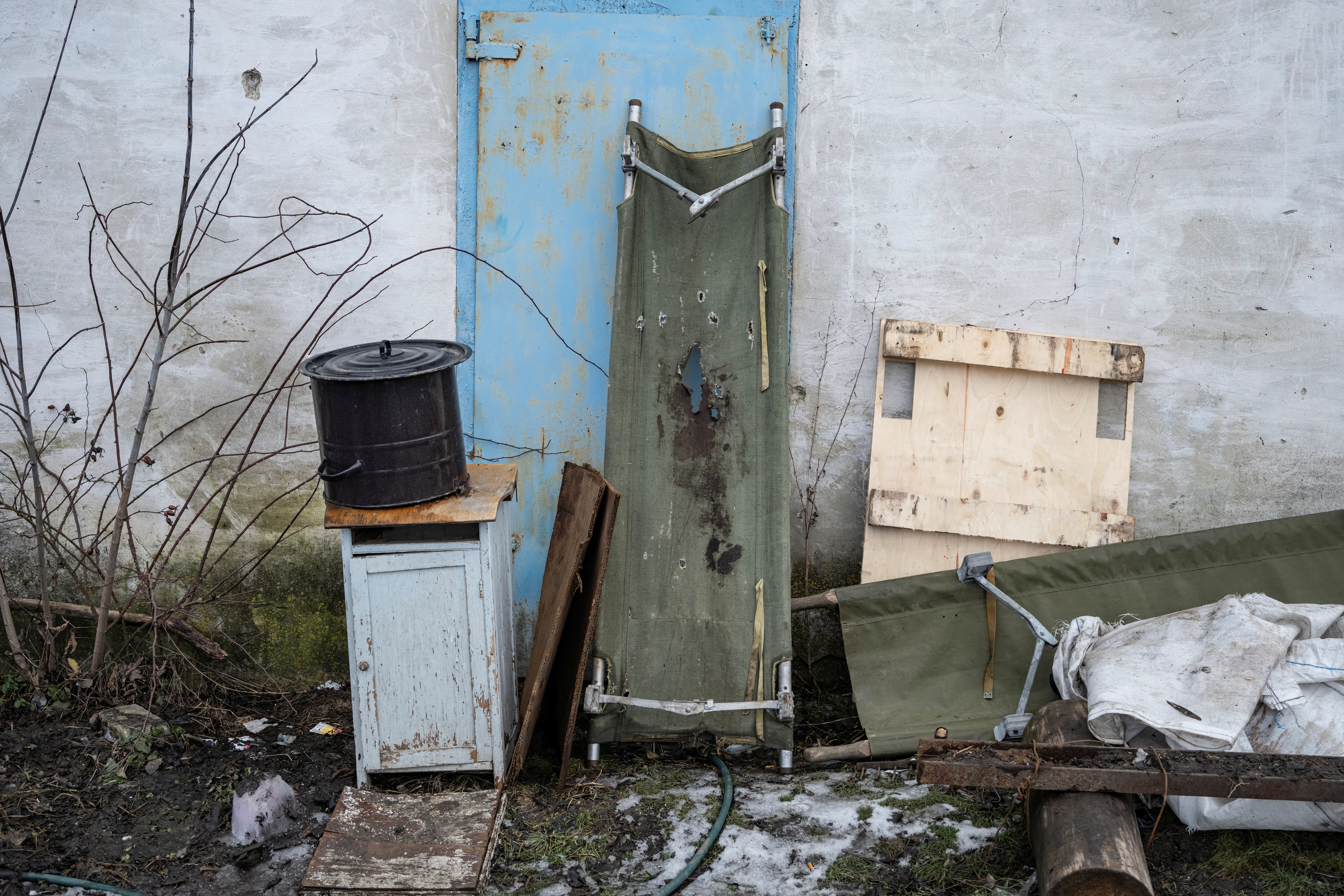 Ukrainian army medics fight to save lives near frontline