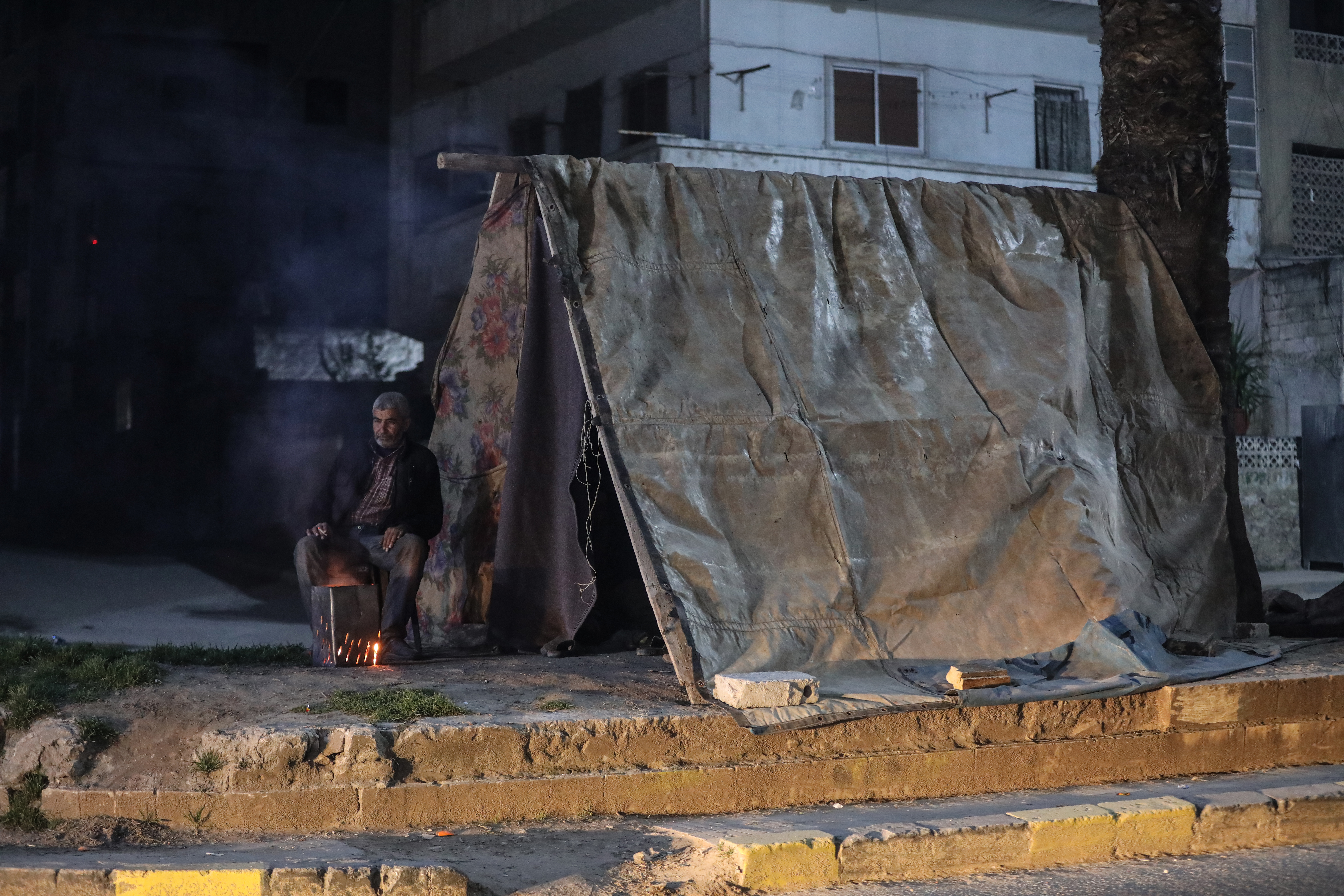 people have been sleeping out in open spaces since teh second quake