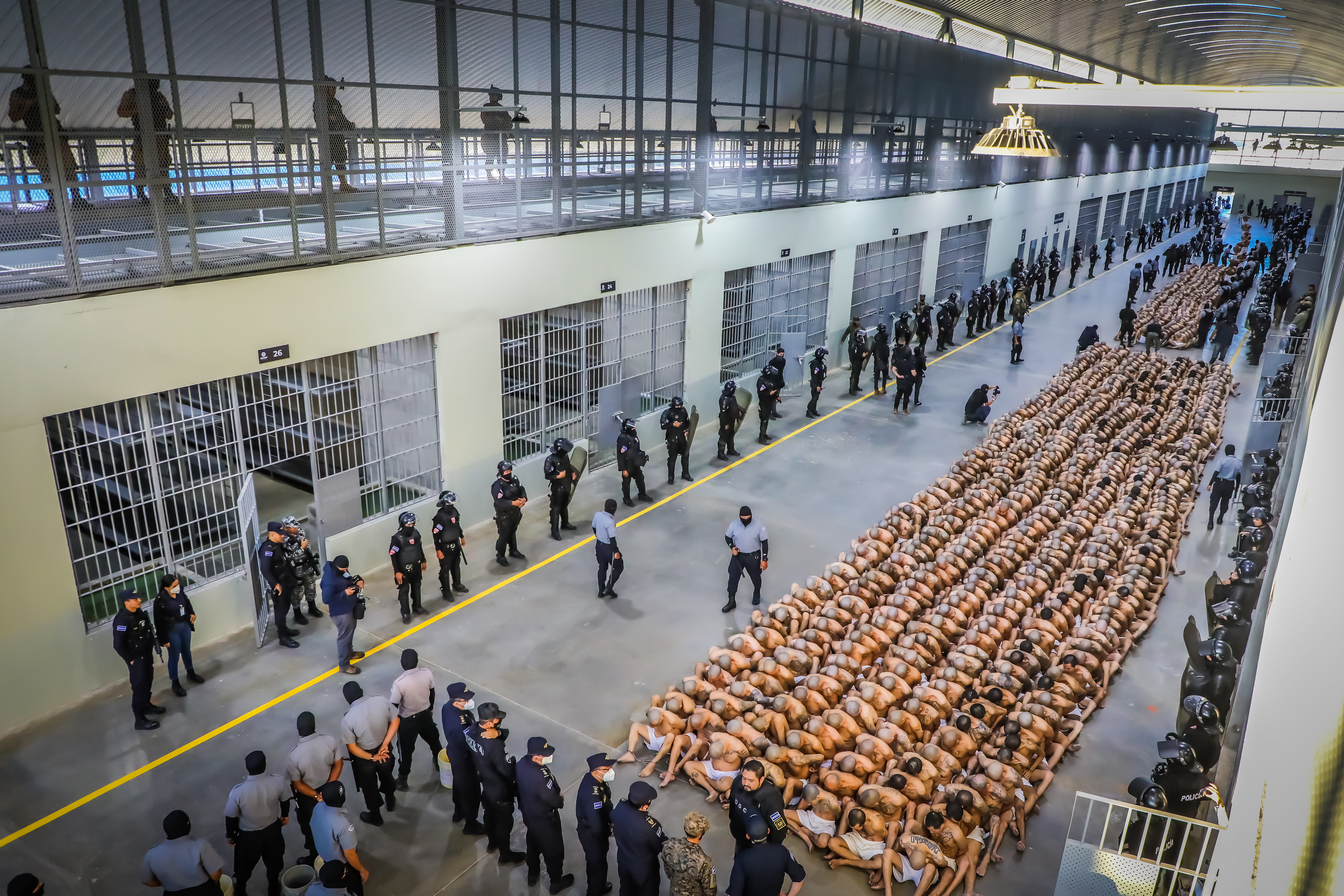 First inmates transferred to El Salvador's new gangster prison