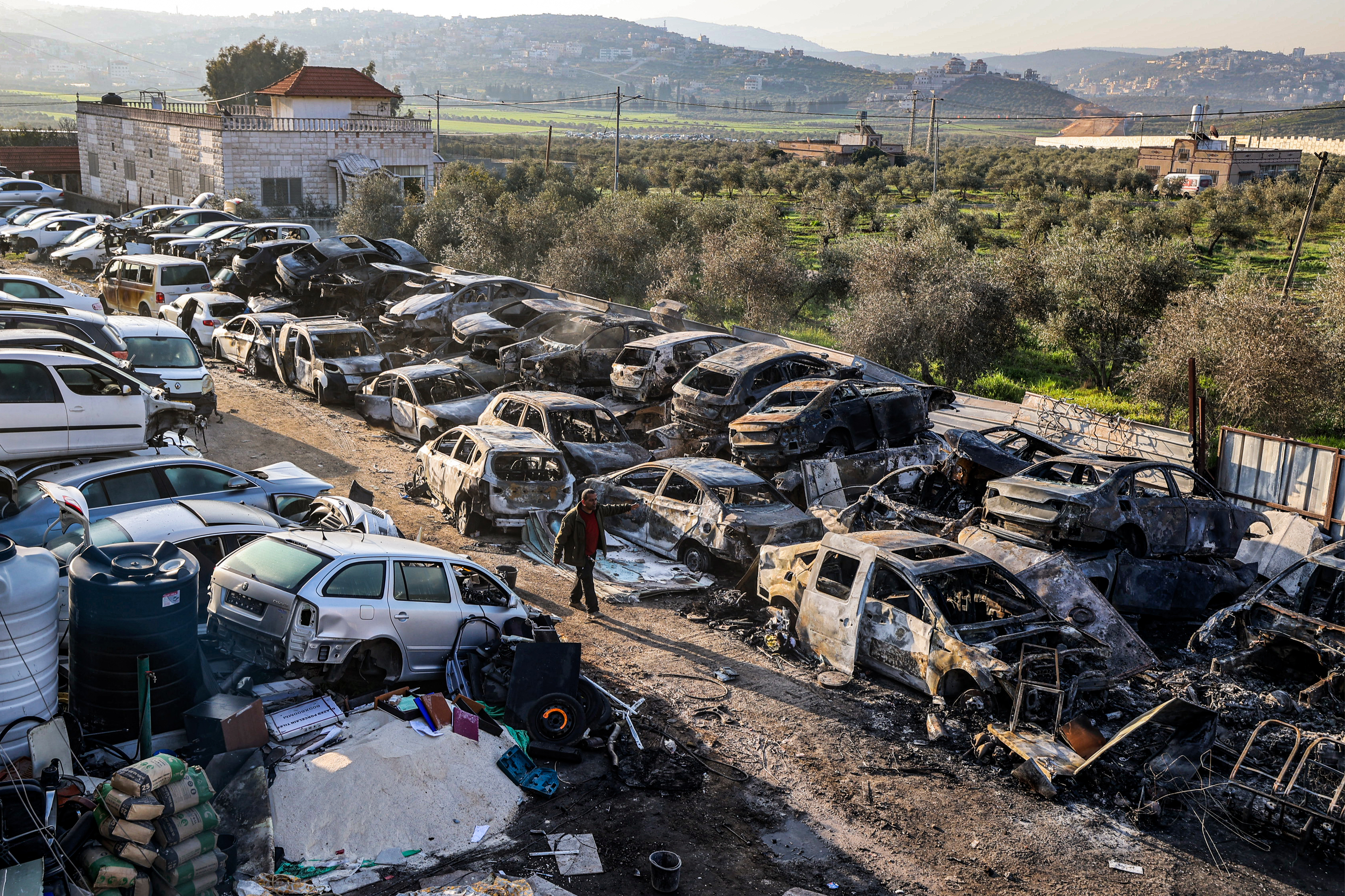 Palestinian town of Huwara