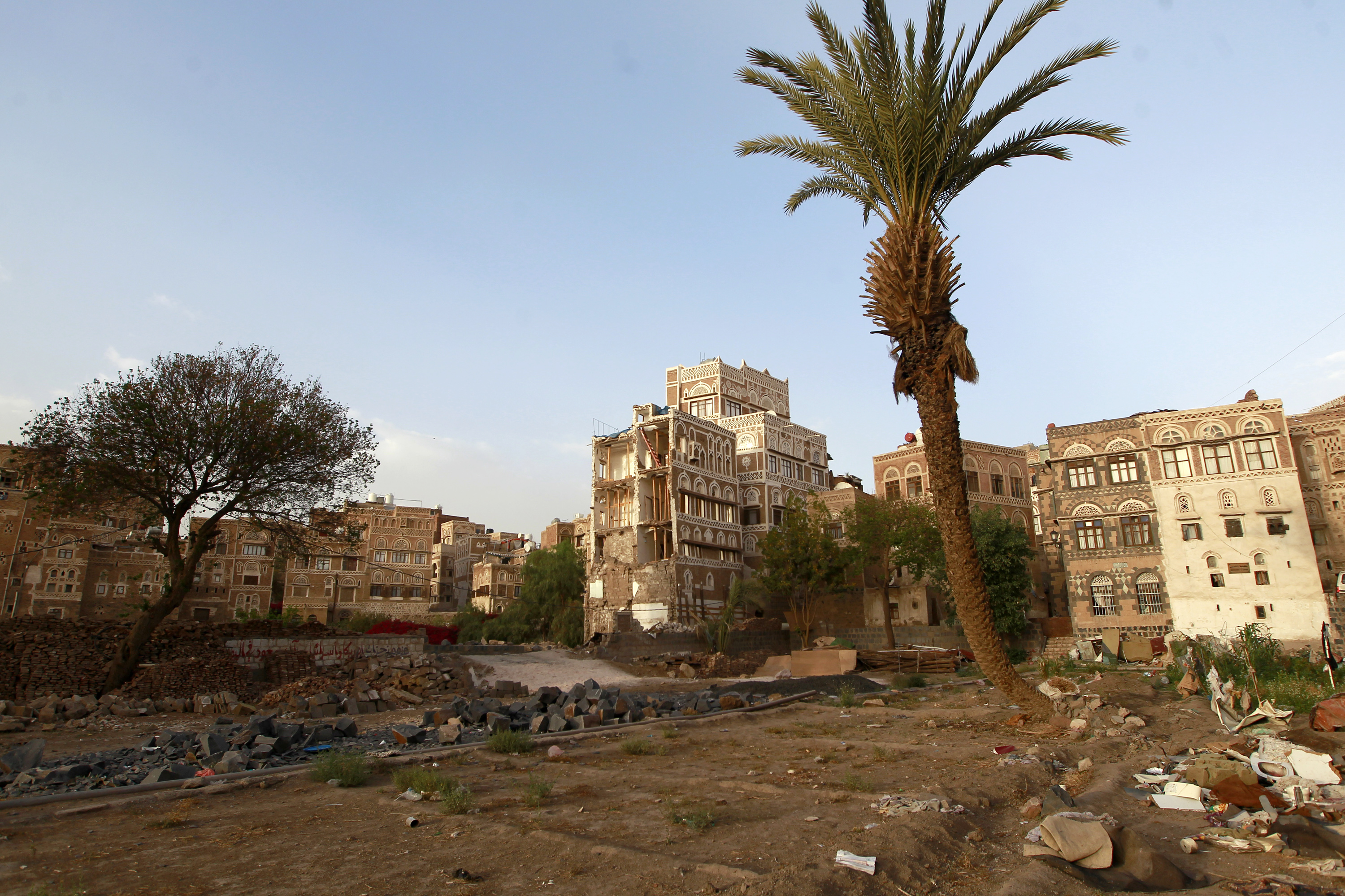 UNESCO listed buildings in Yemen destroyed by Saudi-led coalition air raids