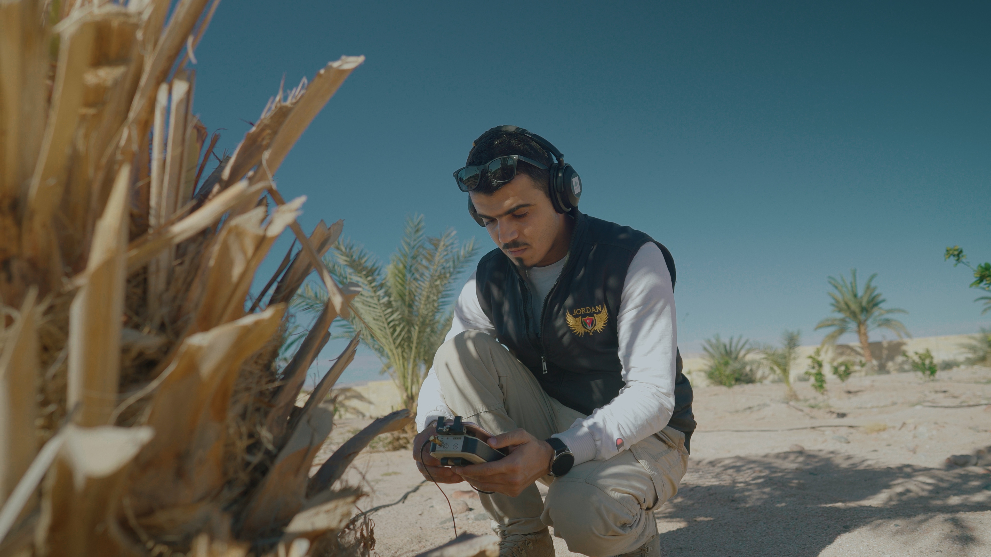 Anas scanning a tree using Palmear app