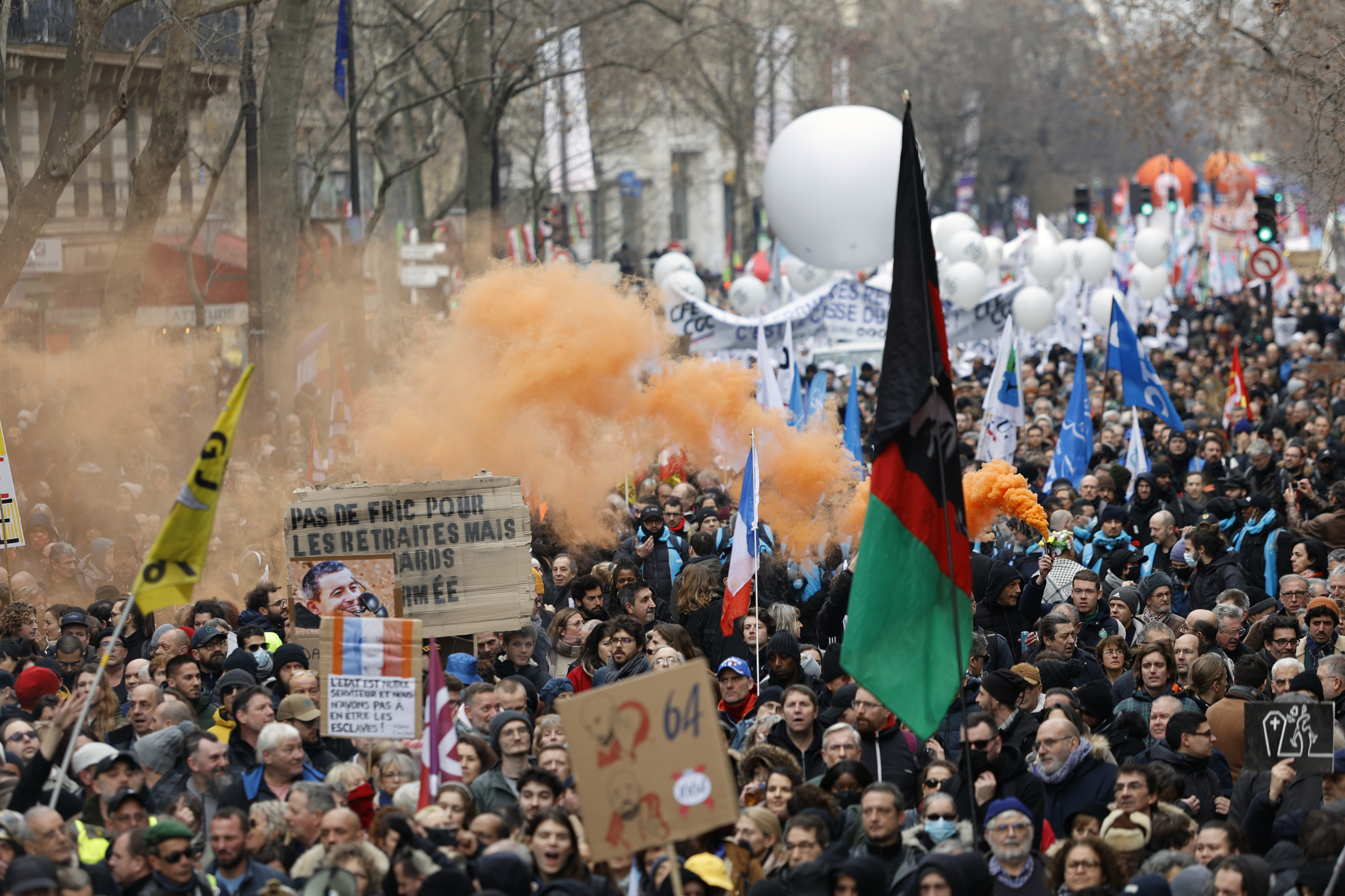 french pension protests
