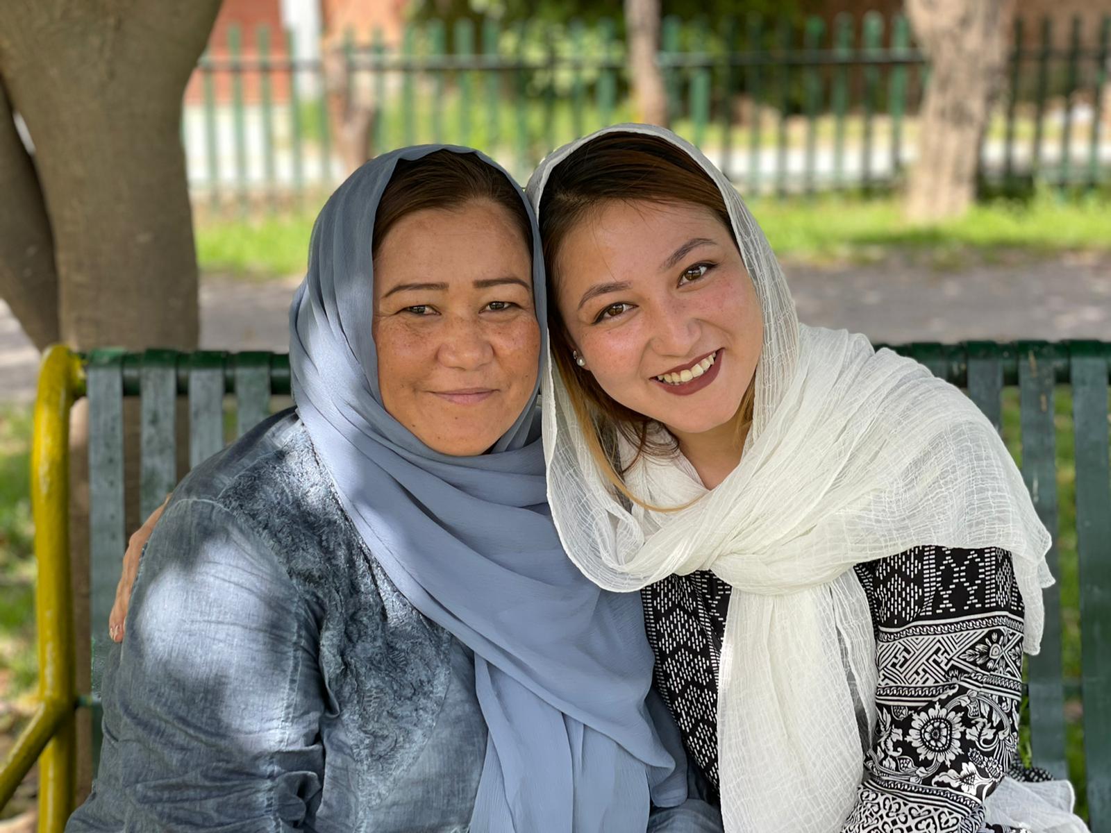 A photo of Aqila and Mahnaz.