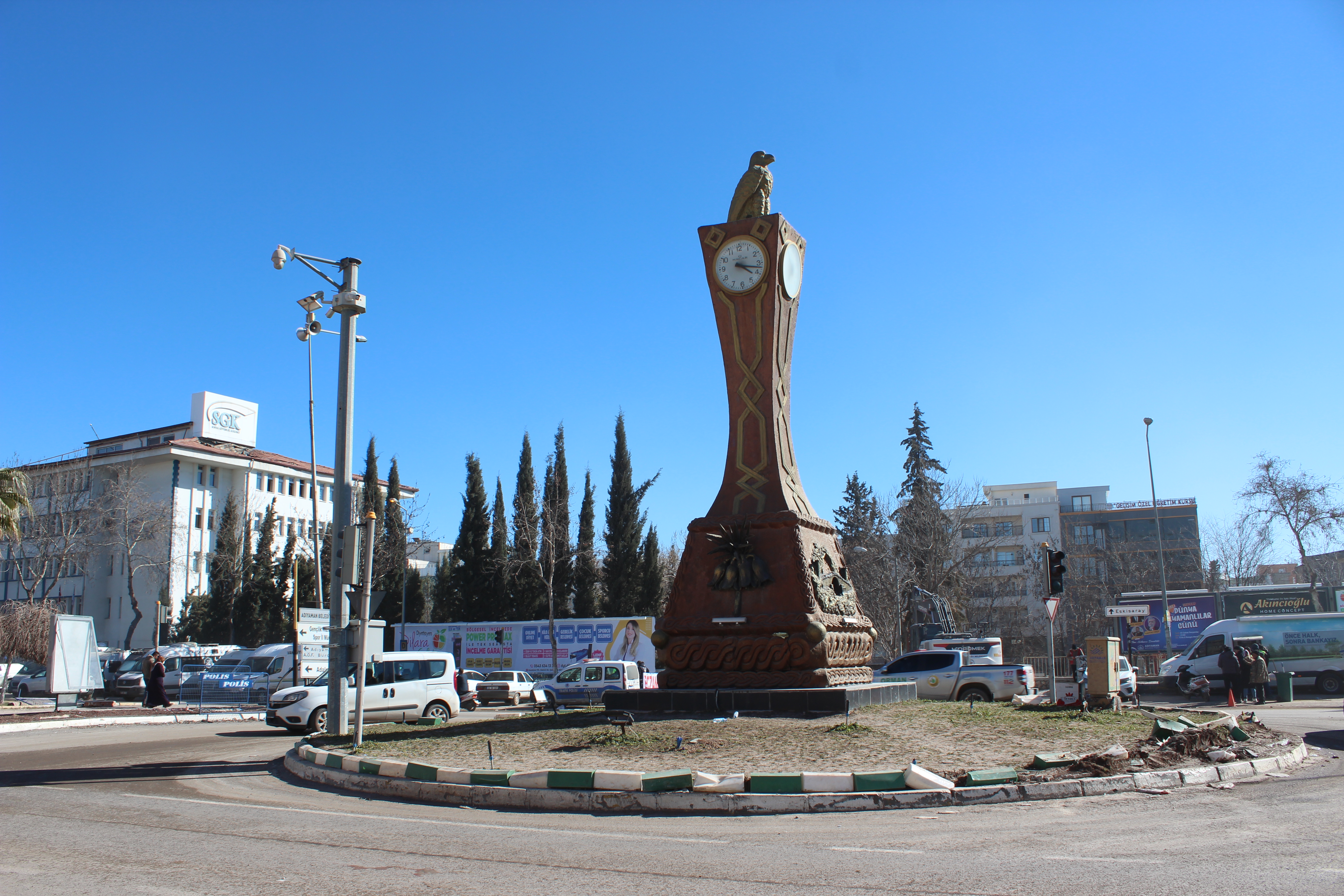 Clock tower frozen in time in Adiyaman
