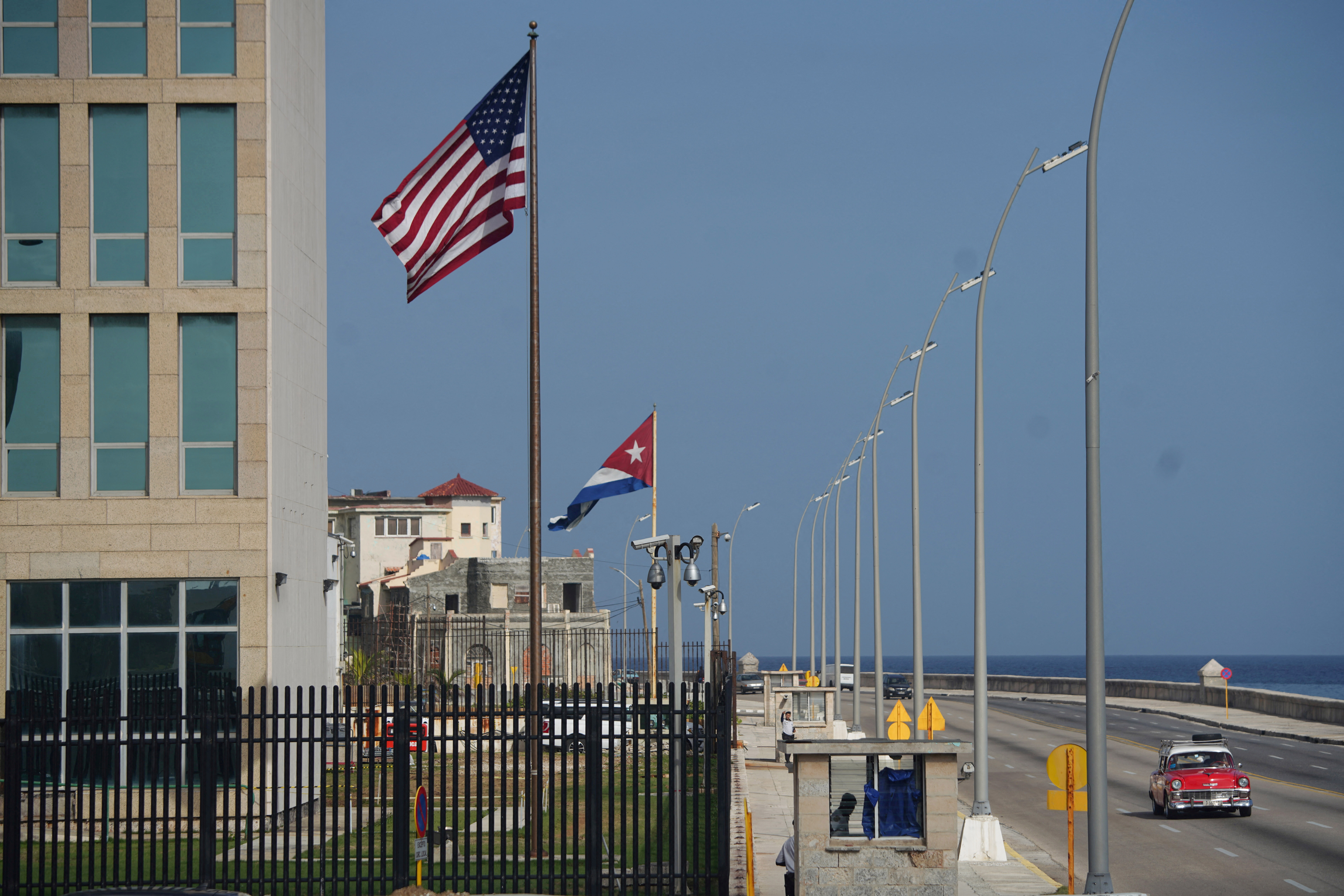 The US Embassy in Havana, Cuba