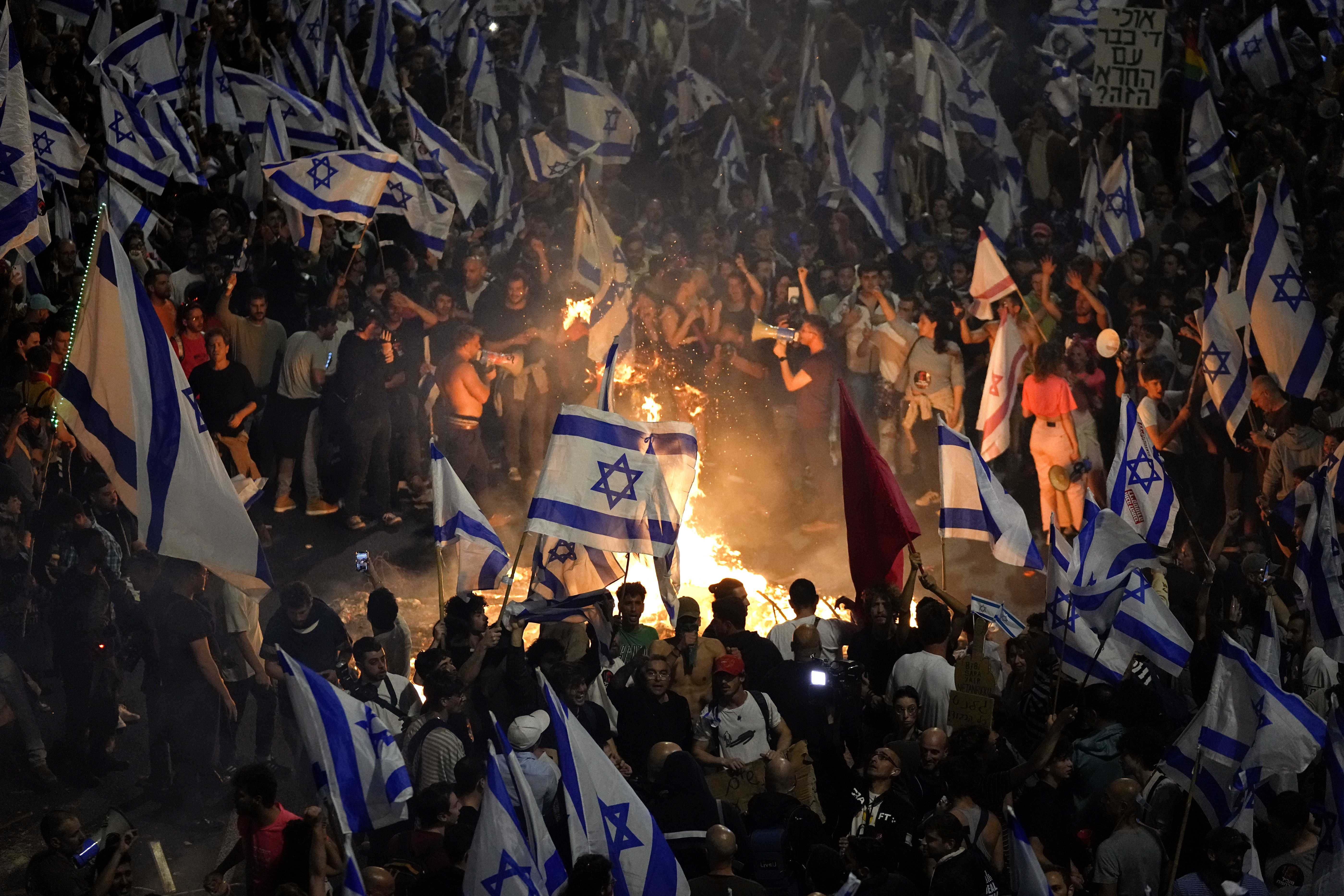 Mass protests in Israel