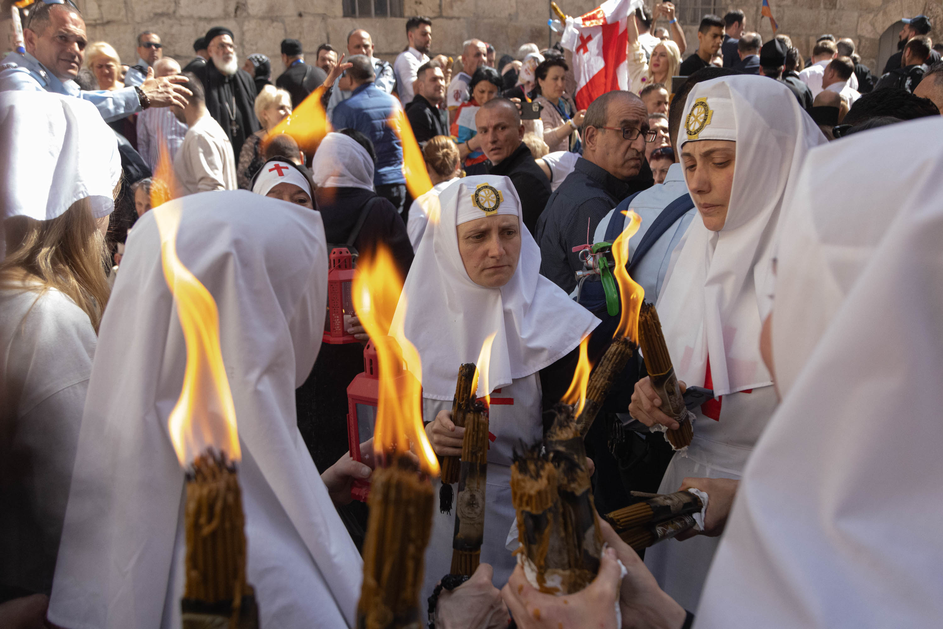 Holly fire Jerusalem