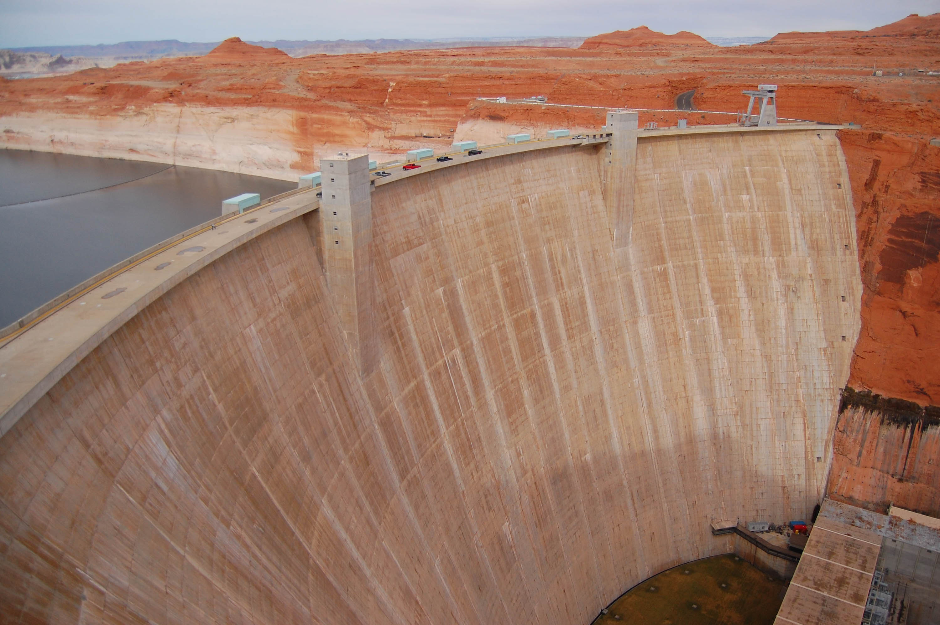 Glen Canyon Dam near Lake Powell, Arizona