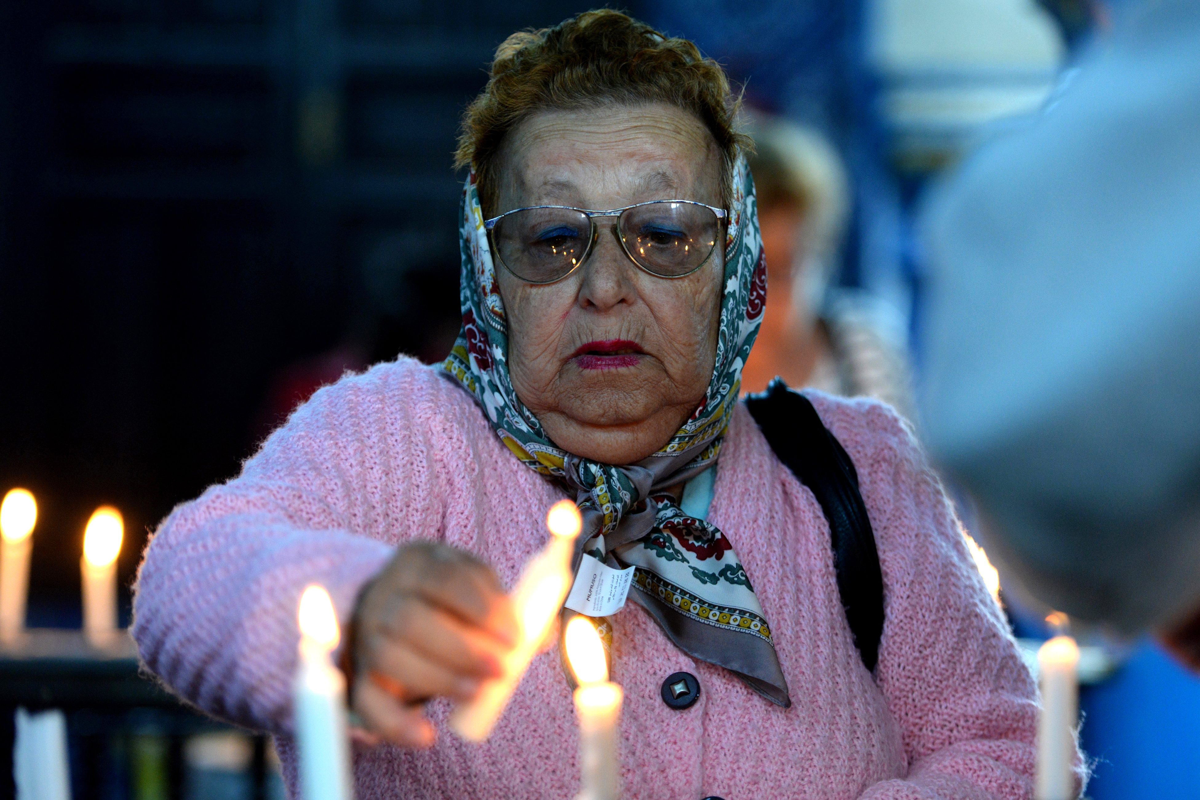 A Jewish pilgrim prays at the Ghriba synagogue in Tunisia's southern resort island of Djerba