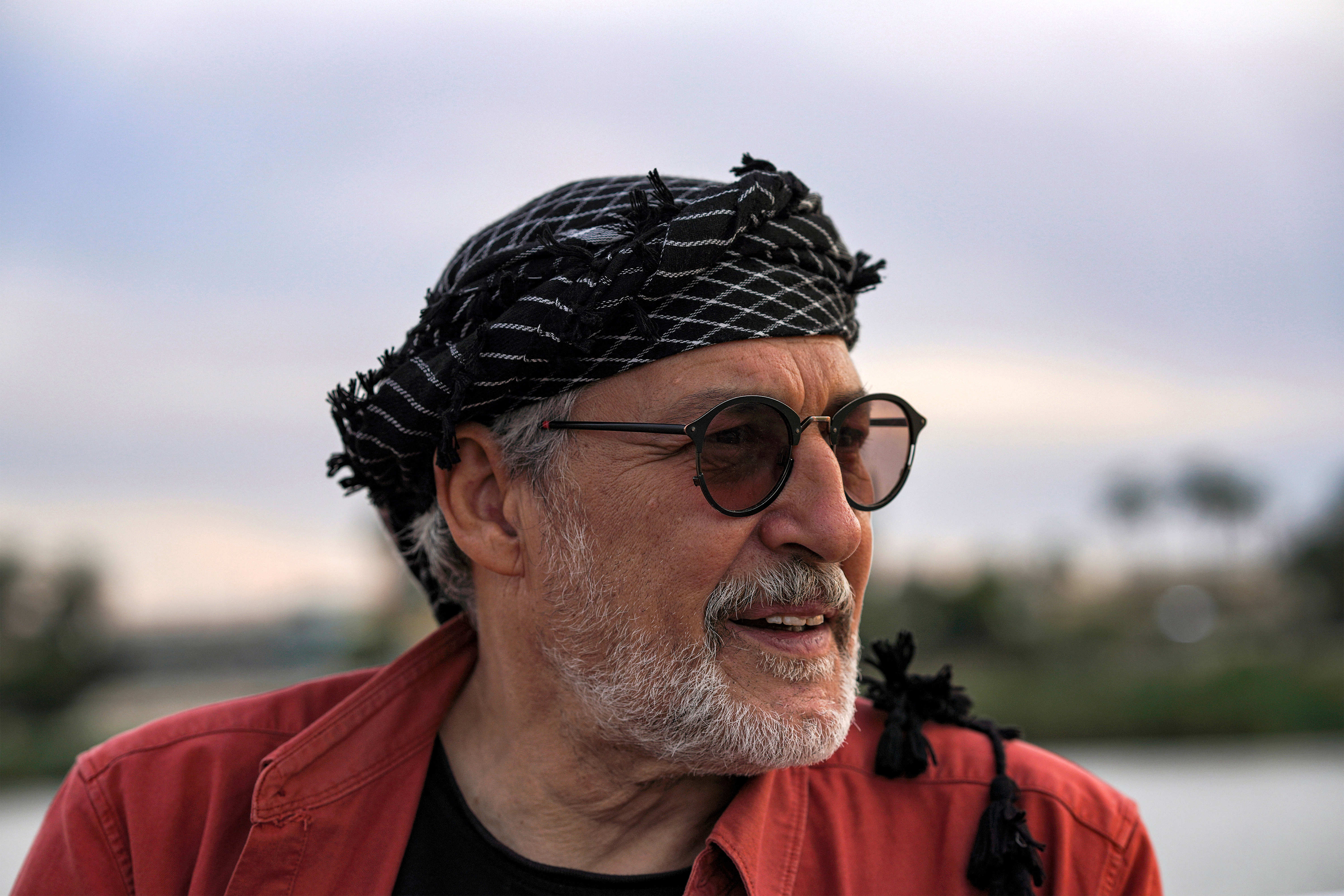 wooden boat at a workshop in the area of al-Huwair in the sub-district of al-Madinah in Iraq's southern