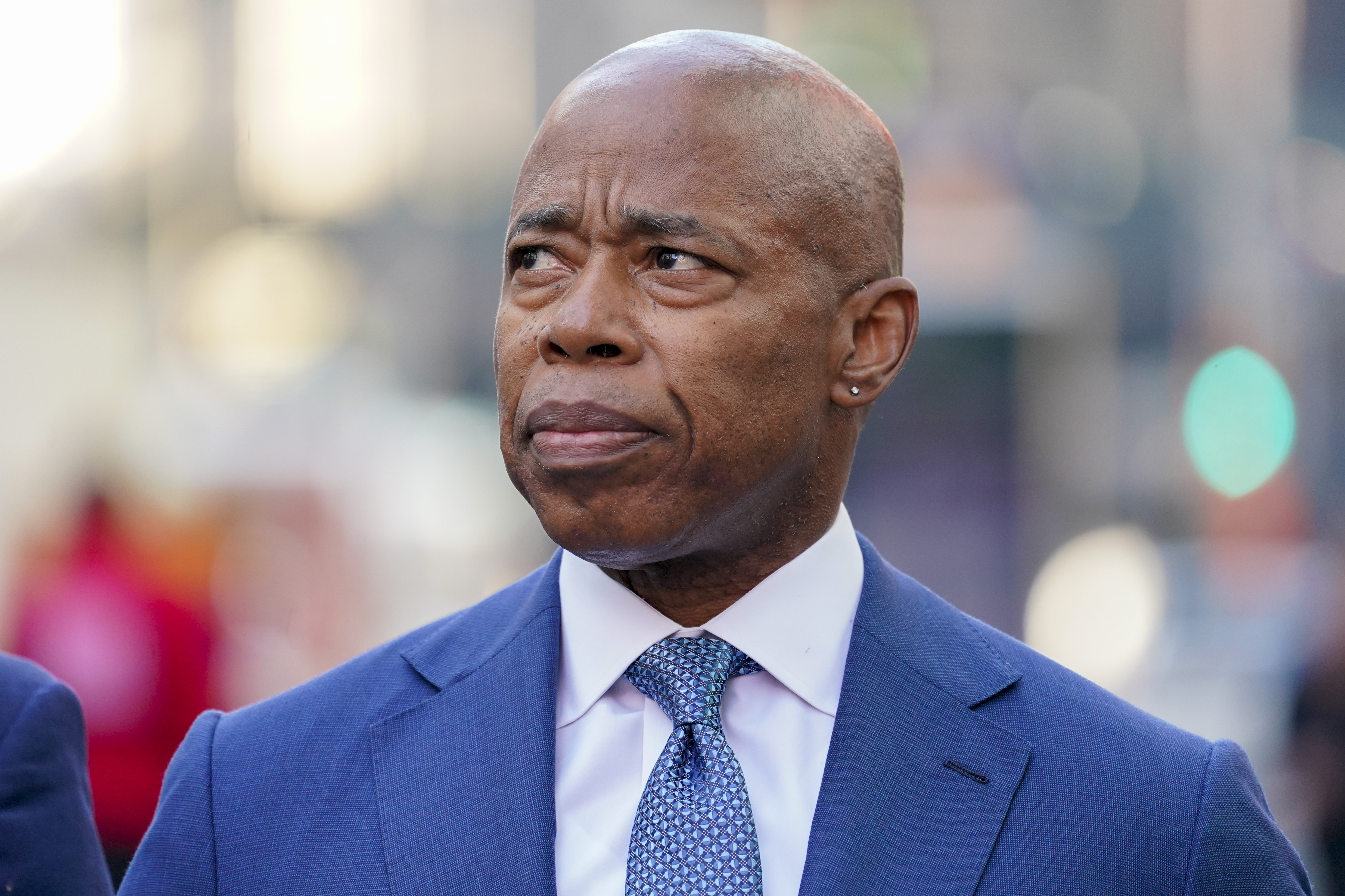 New York City Mayor Eric Adams attends a a news conference, Oct. 11, 2022, in New York