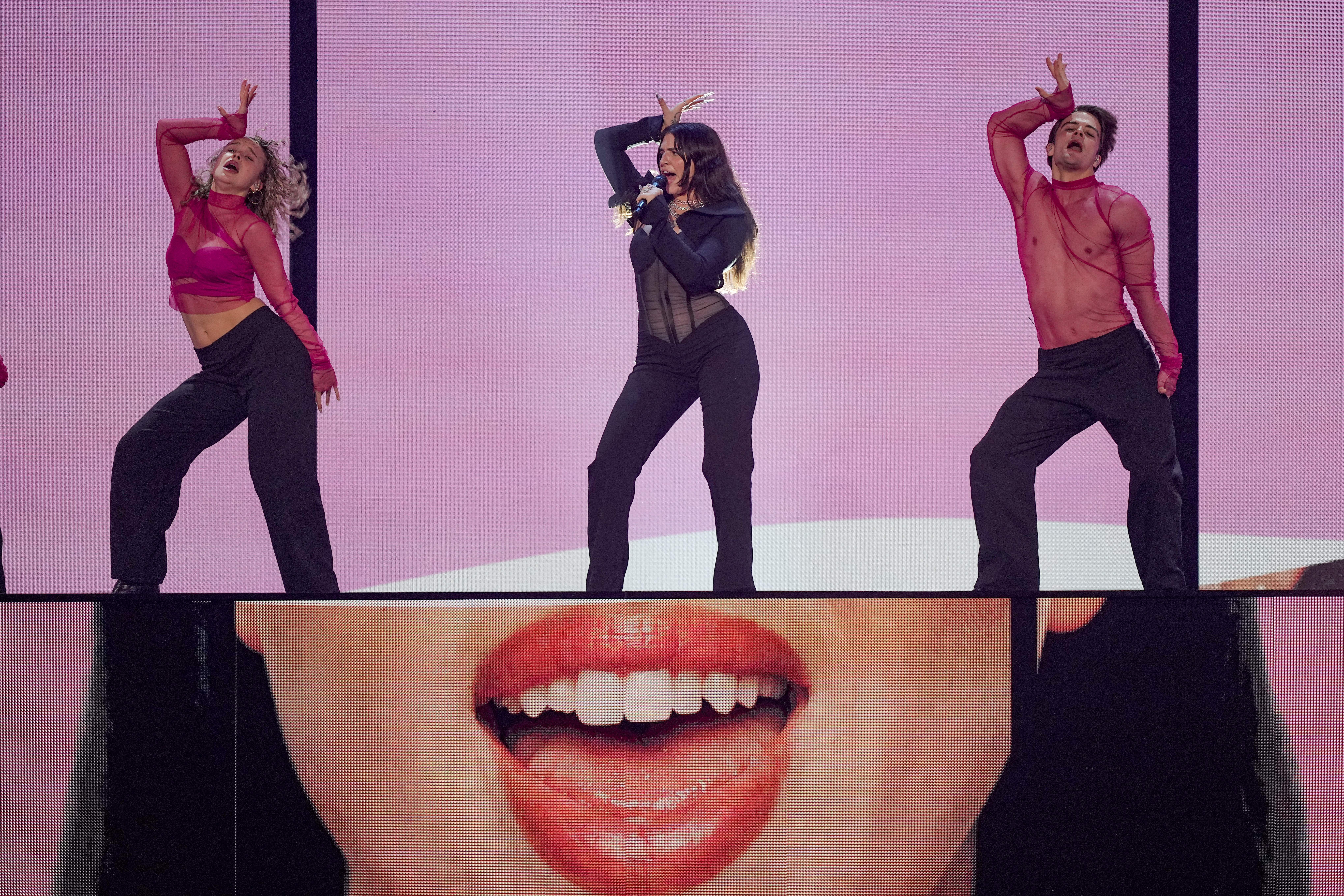 UK singer Mae Muller performs in Liverpool. 