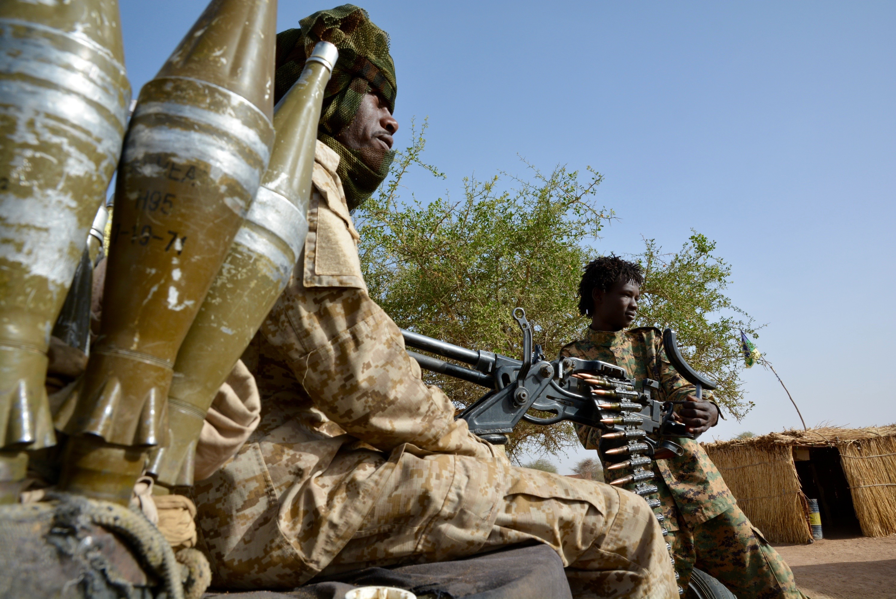 Rebel soldiers, Abu Gamra, Sudan