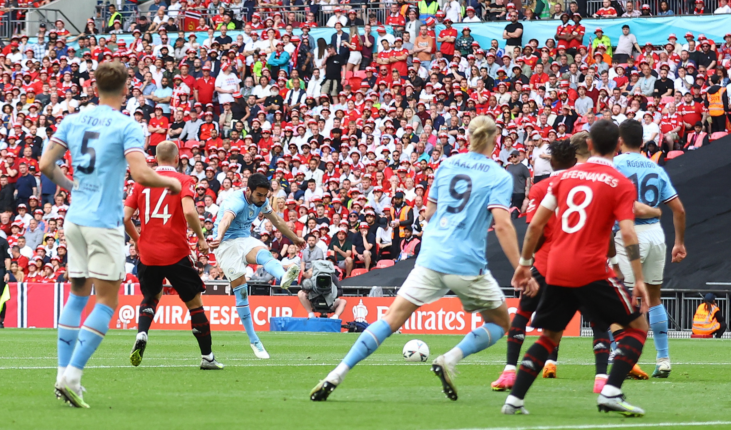 Gundogan strikes his second volleyed goal of the game