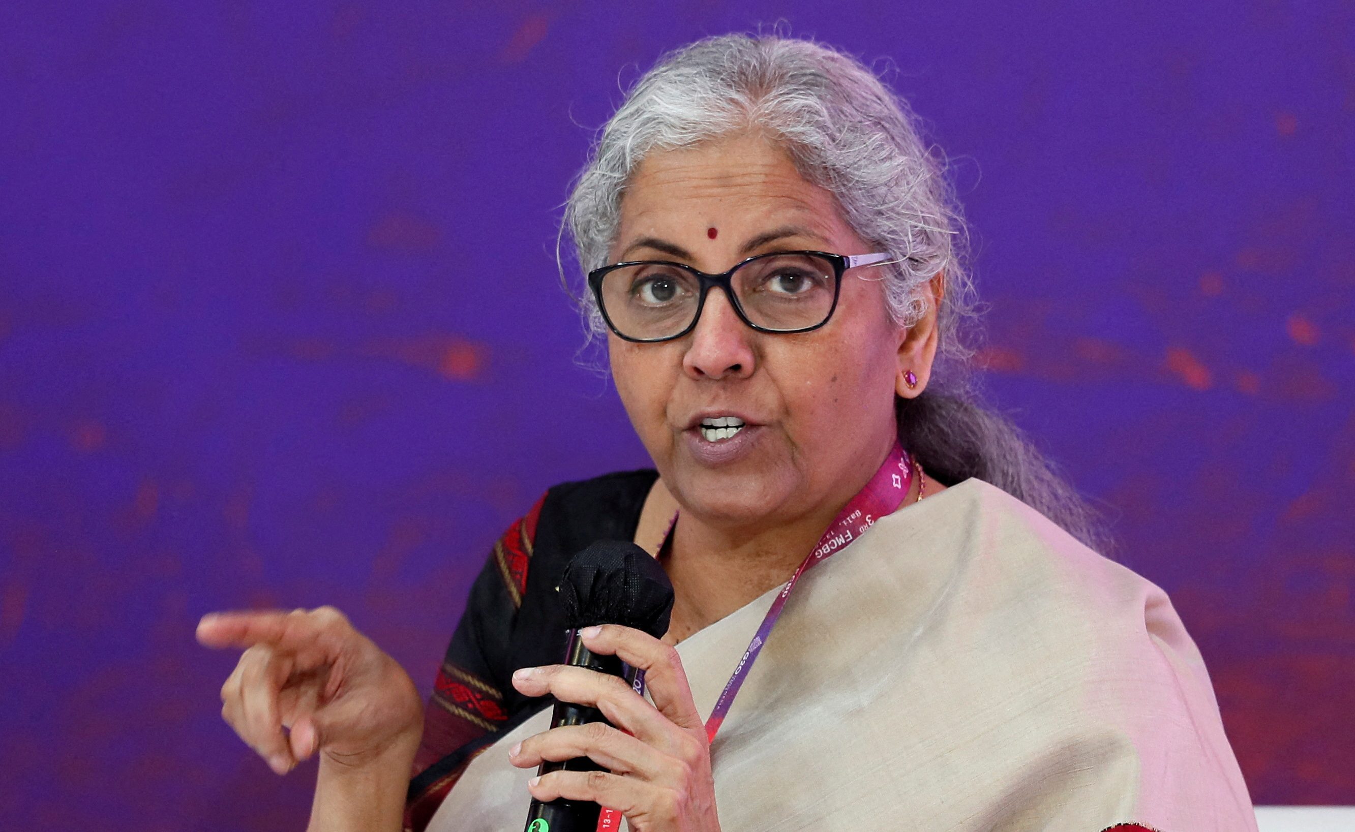 Indian Finance Minister Nirmala Sitharaman