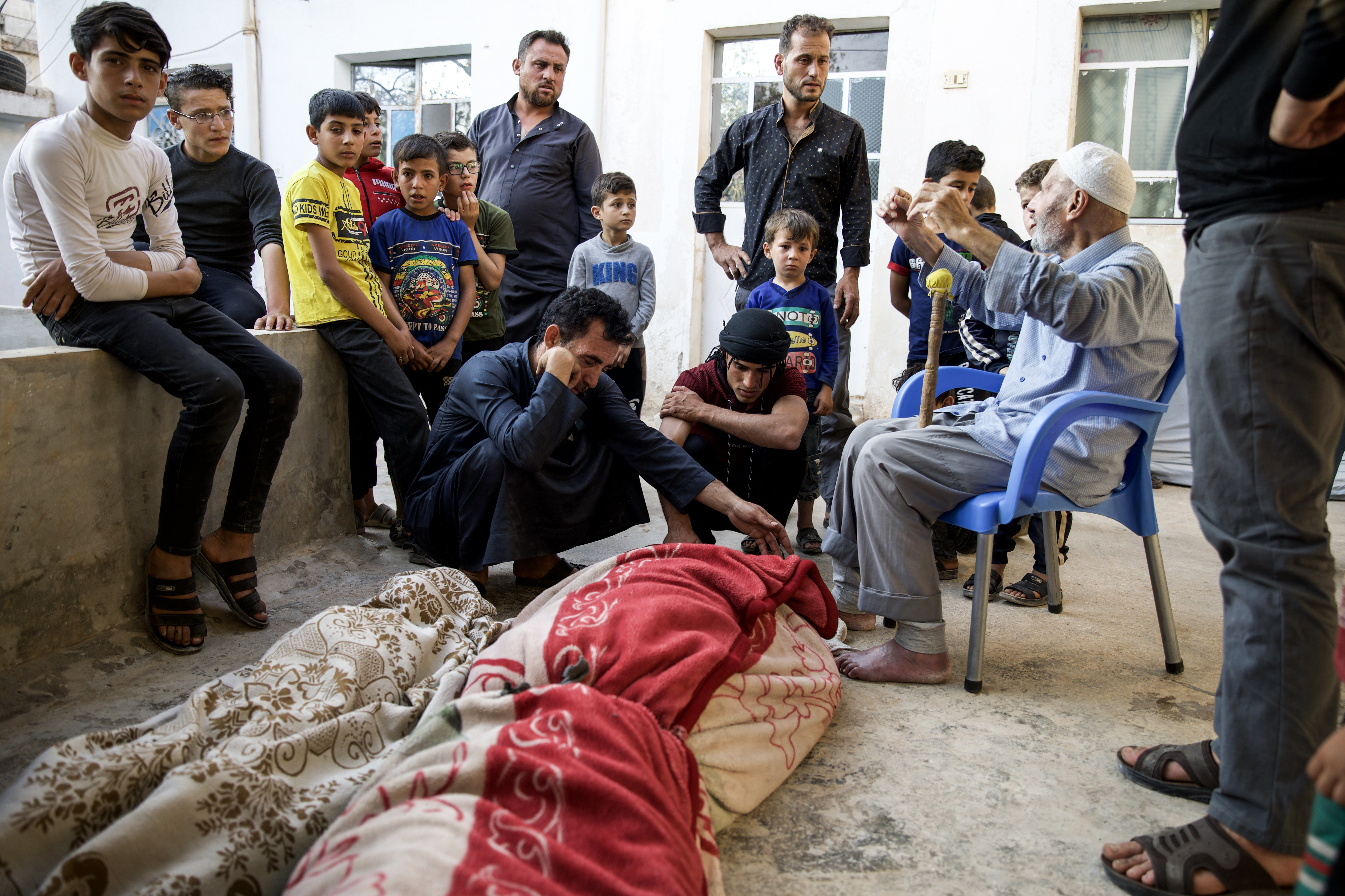 Syria bombing in Kafr Nouran