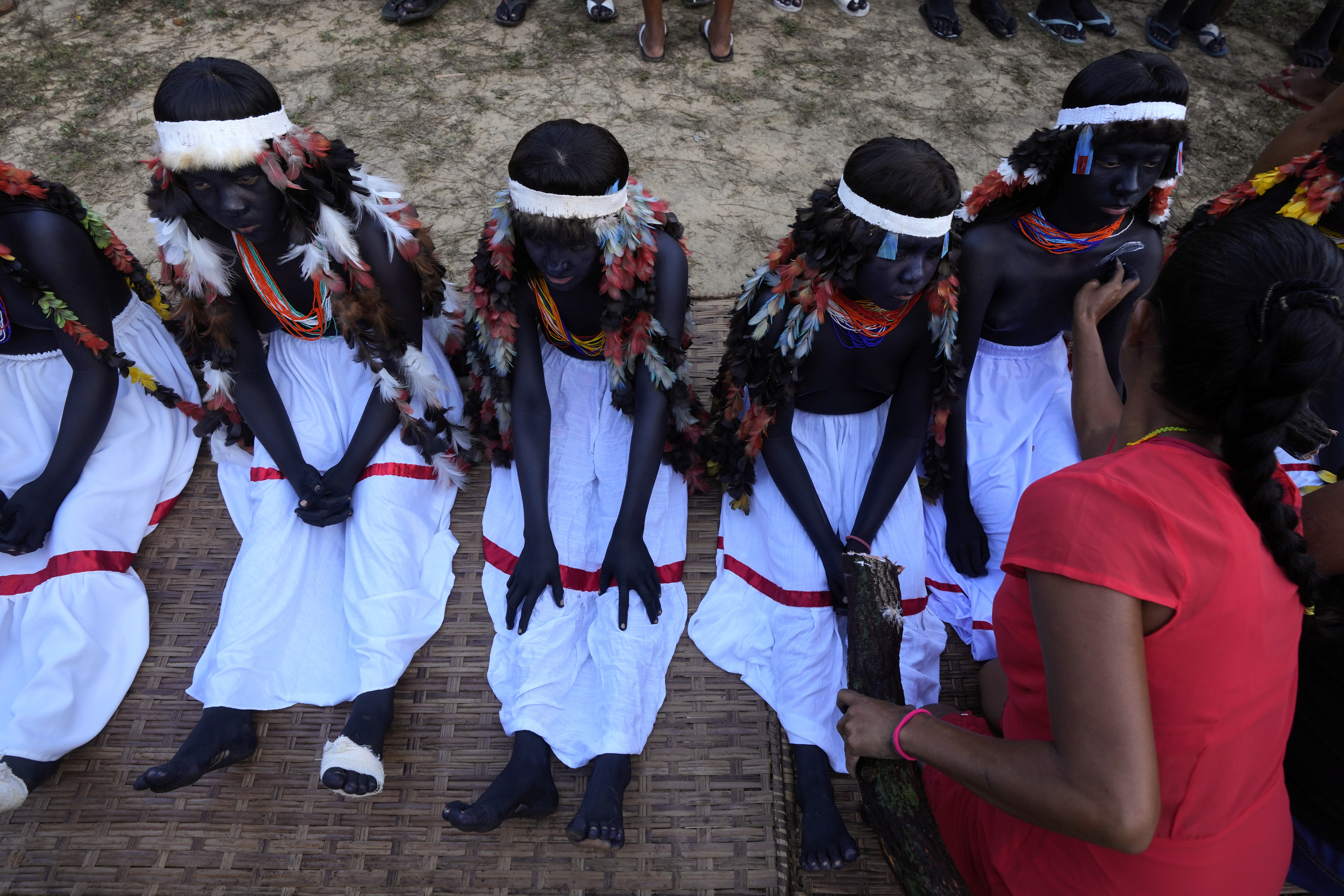 Wyra'whaw coming-of-age festival in the Ramada ritual center, in Tenetehar Wa Tembe village