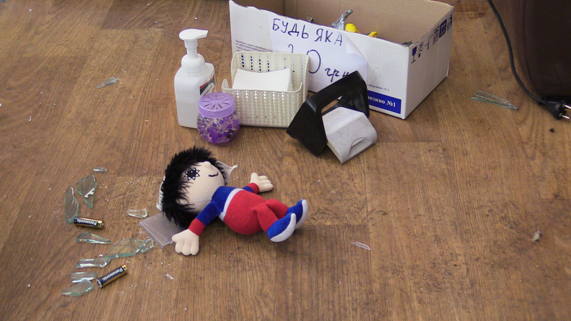 Inside a cafe in eastern Kyiv after the debris of a Russian cruise missile fell nearby on early Wednesday-1685630729