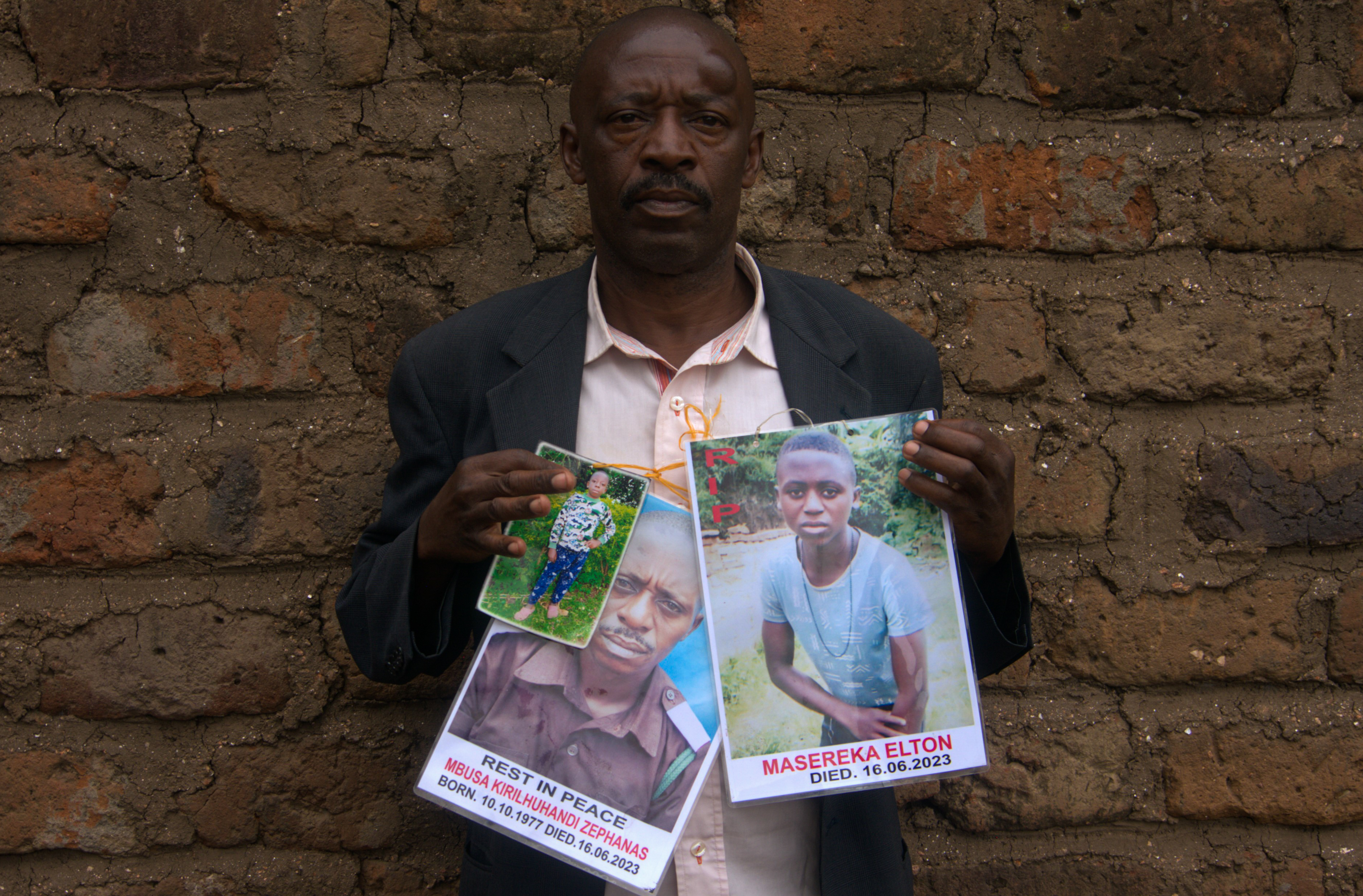 Masereka Loti’s younger brother, Mbusa Zephanius, served as a watchman, and was killed during the attack on Lhubirira Secondary School, Uganda [Sophie Neiman/Al Jazeera]