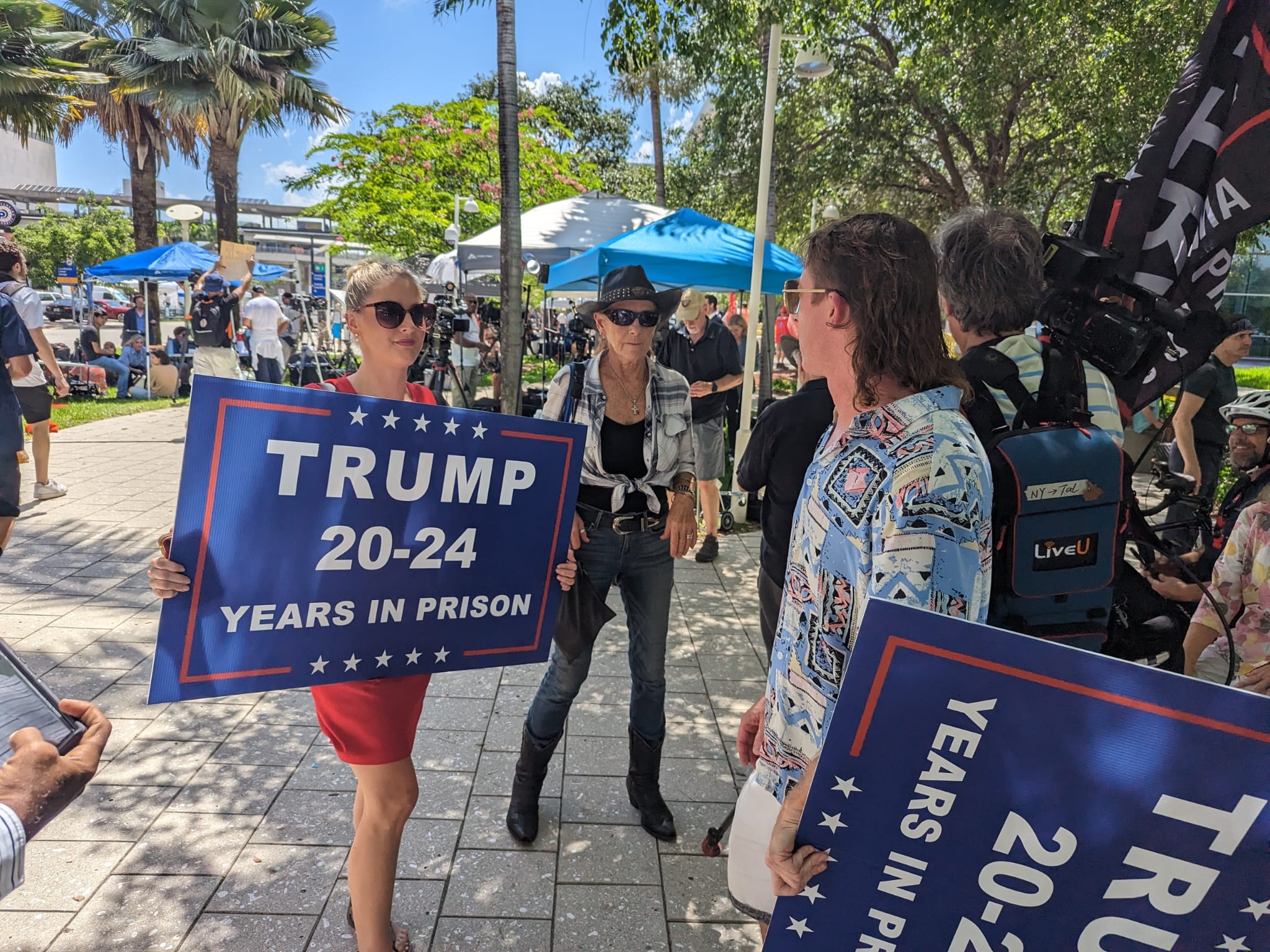 Chrissy, an anti-Trump protester