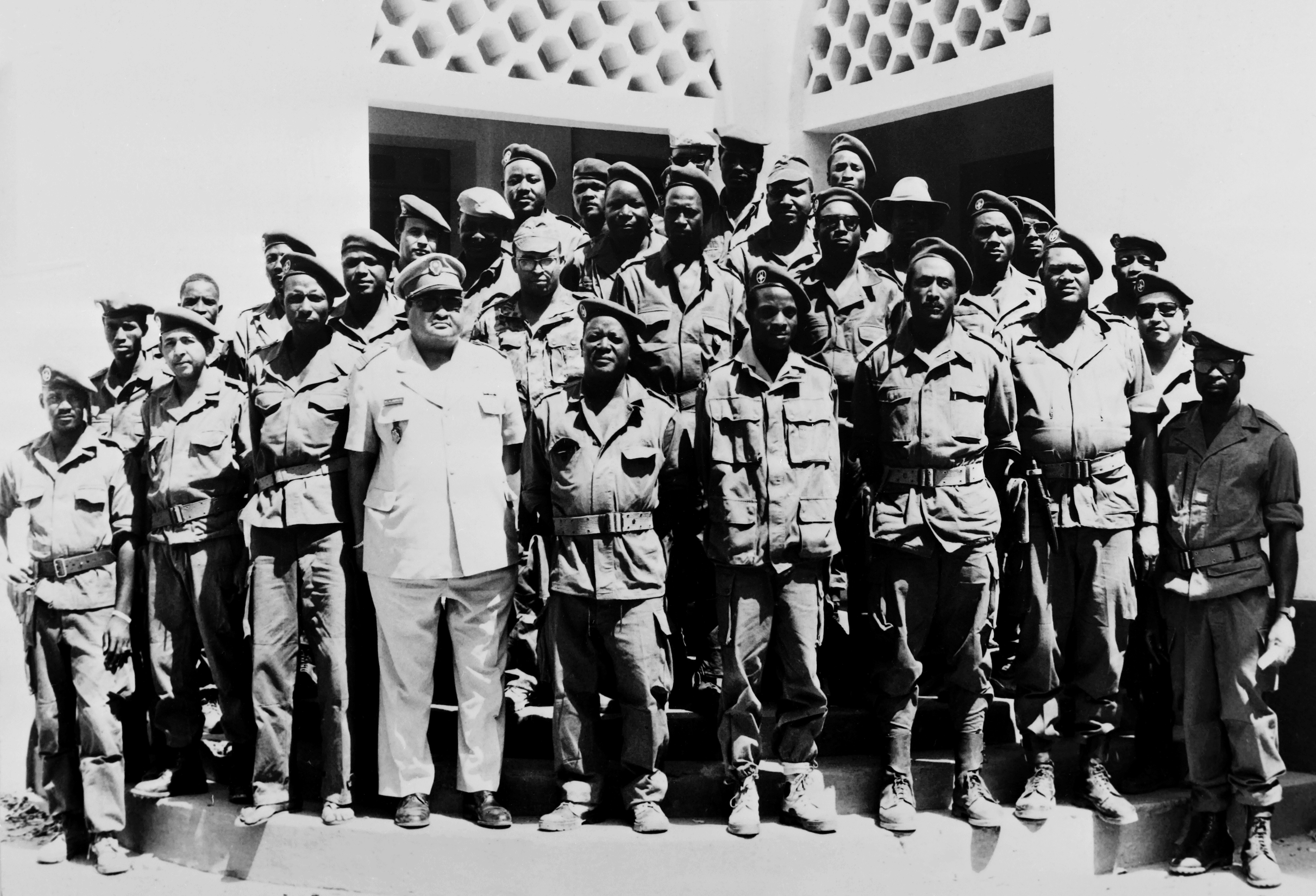 Picture taken on April 22, 1974 at Niamey showing the Supreme Council