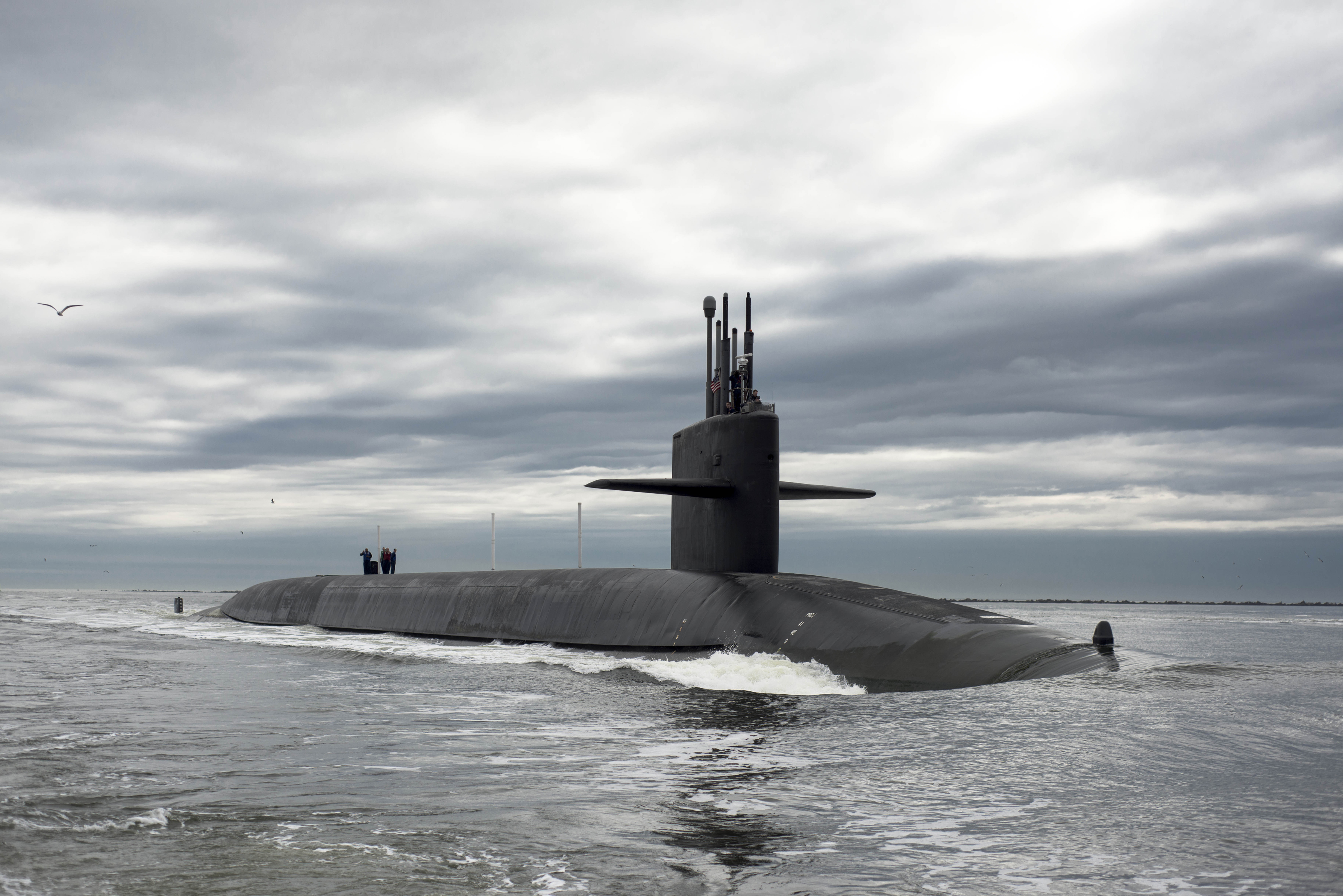 The Ohio-class ballistic missile submarine USS Tennessee