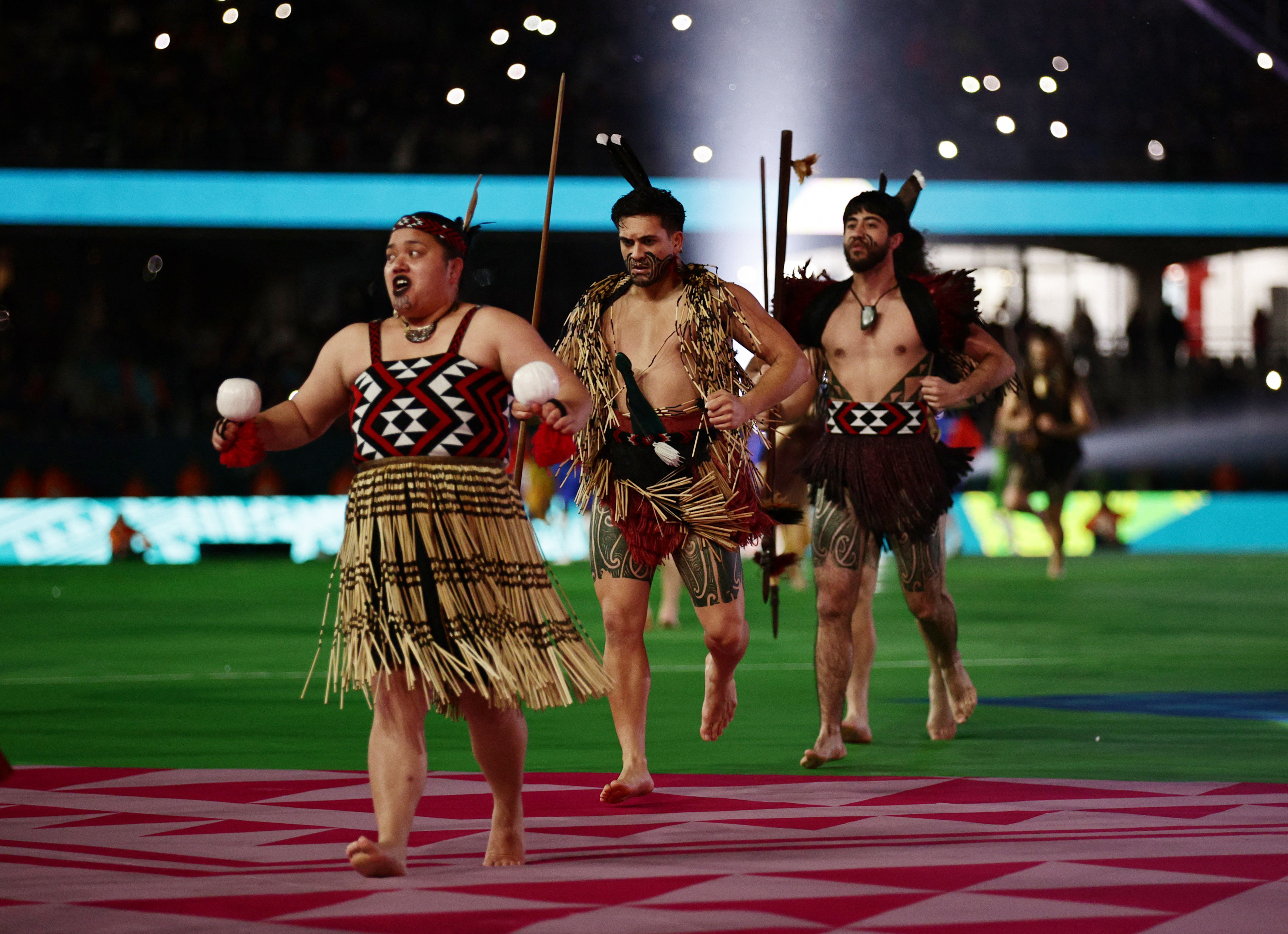Maori performers at the opening ceremony
