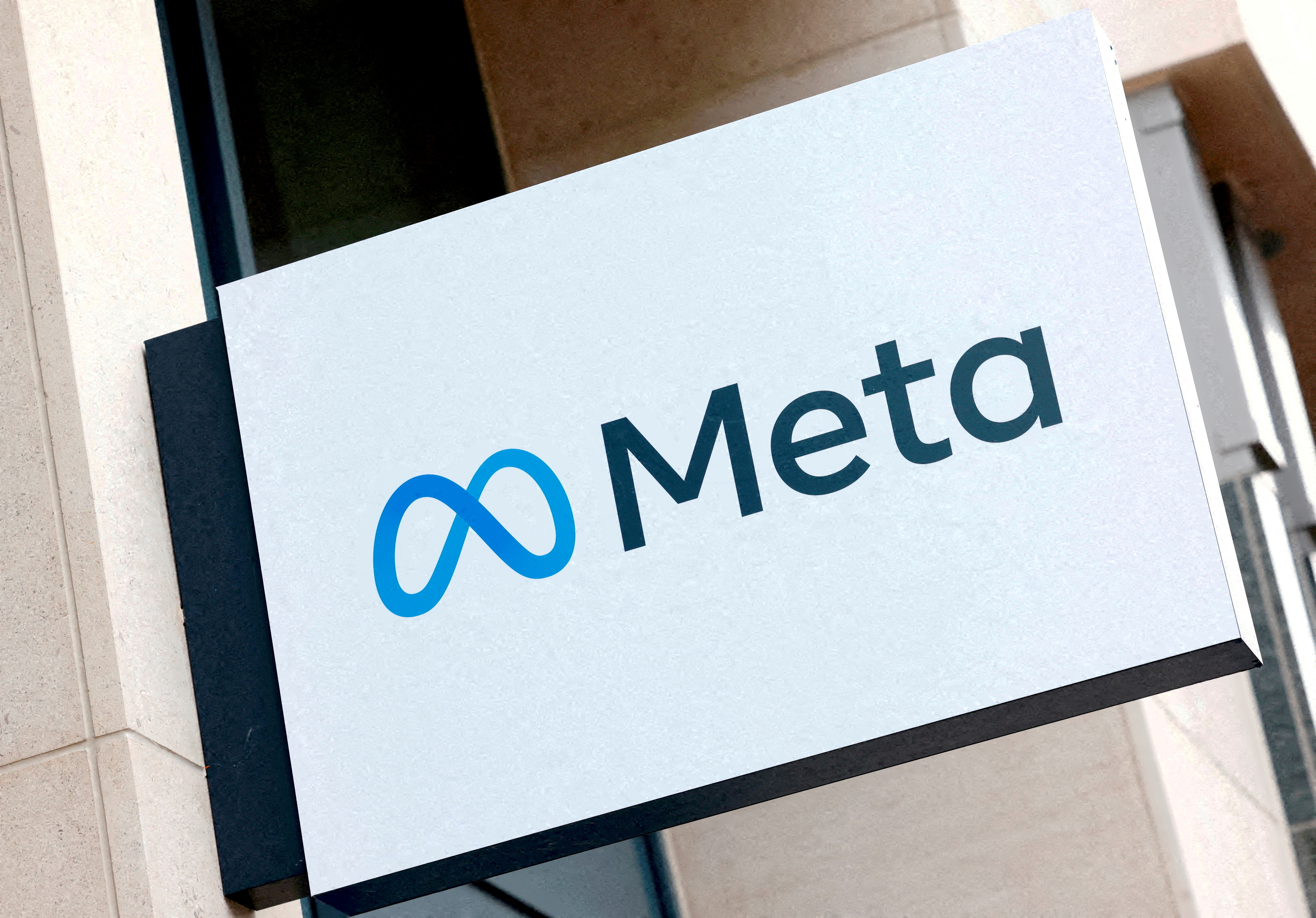 The logo of Meta