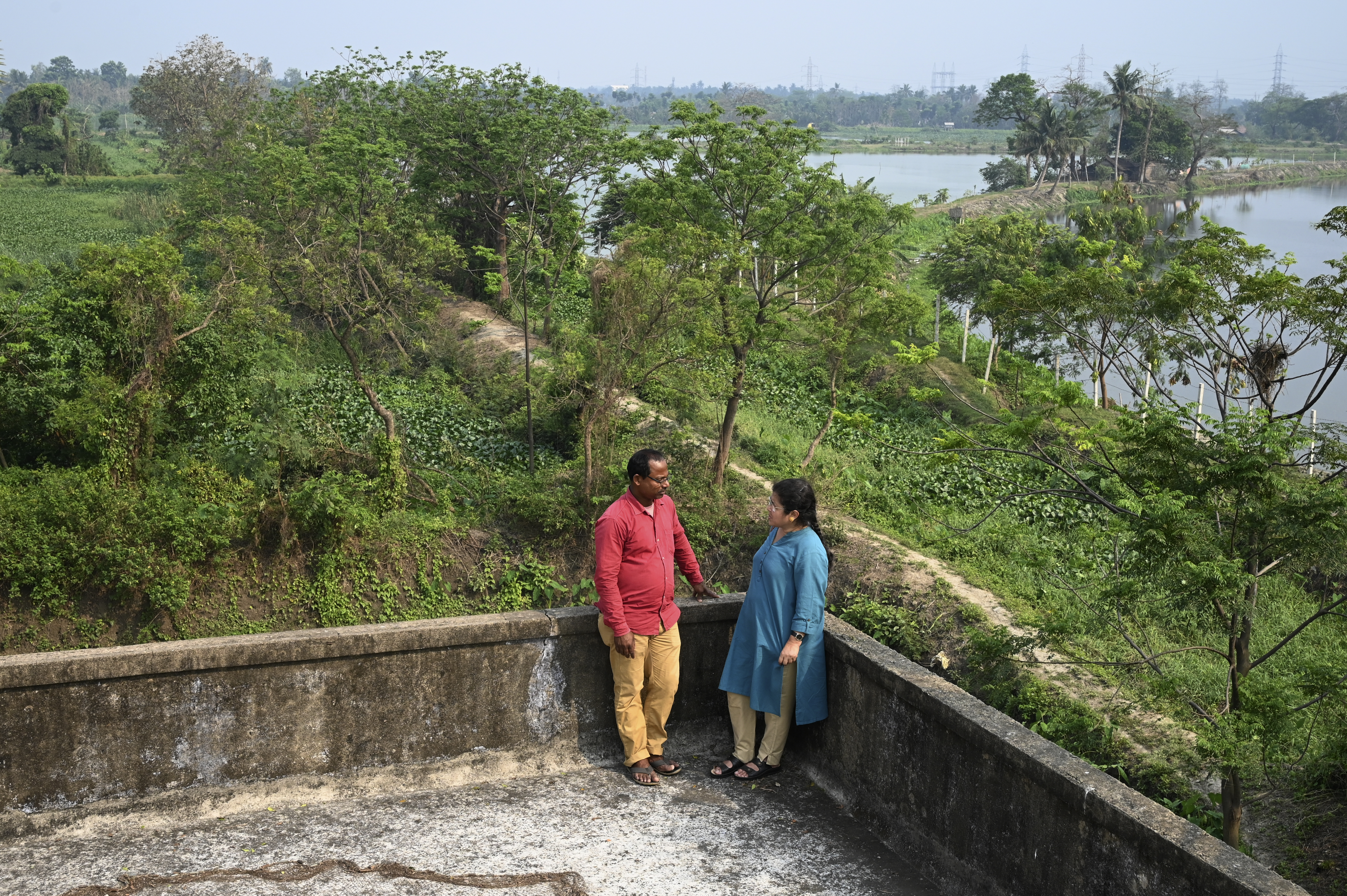 Wetlands just outside India's Kolkata have for generations provided tonnes of food daily and thousands of jobs as they filter sewage through fish ponds -- but rapid urbanisation is threatening the ecosystem.