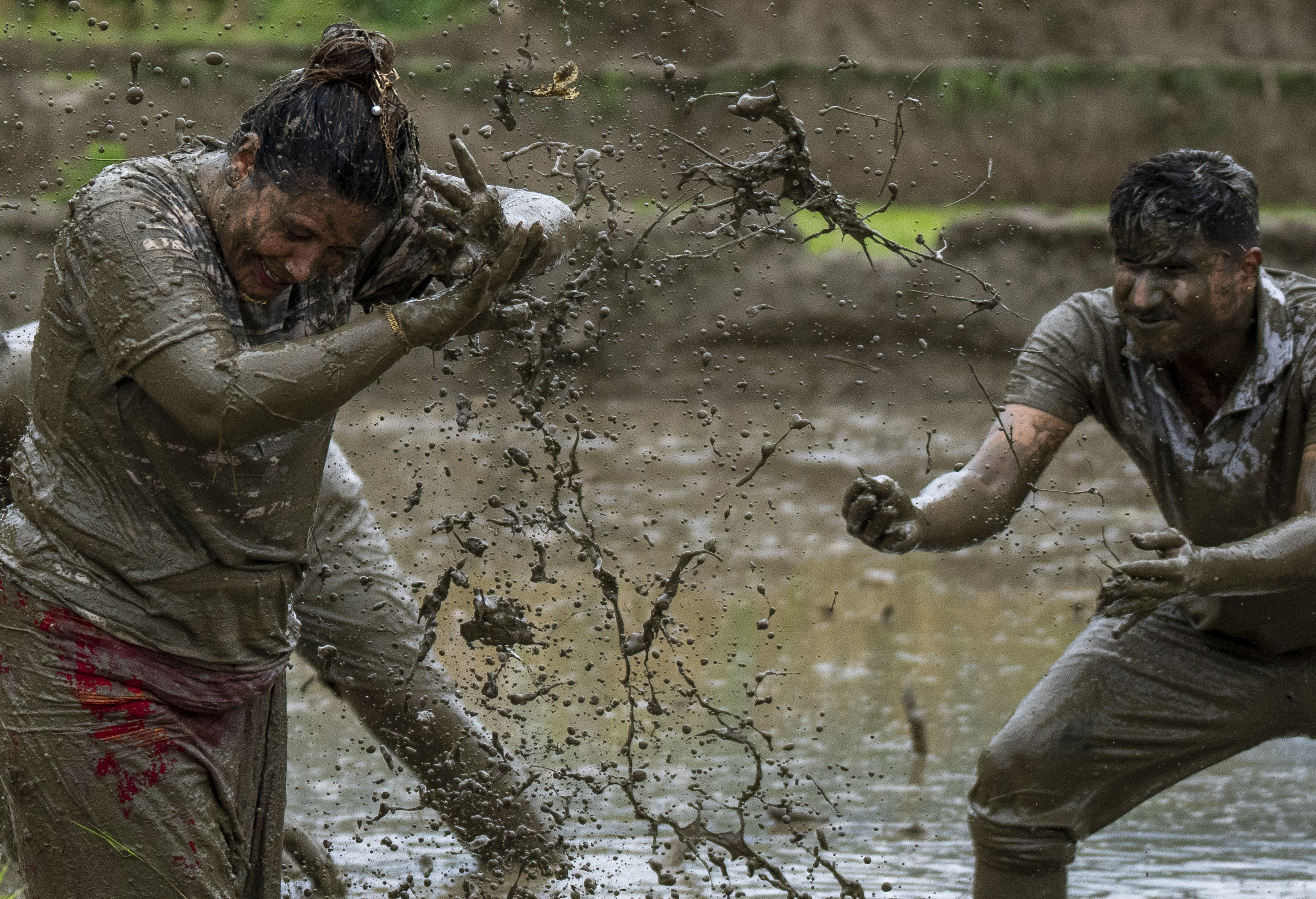 Farmers in Nepal celebrate rice planting day with special feasts and festivities