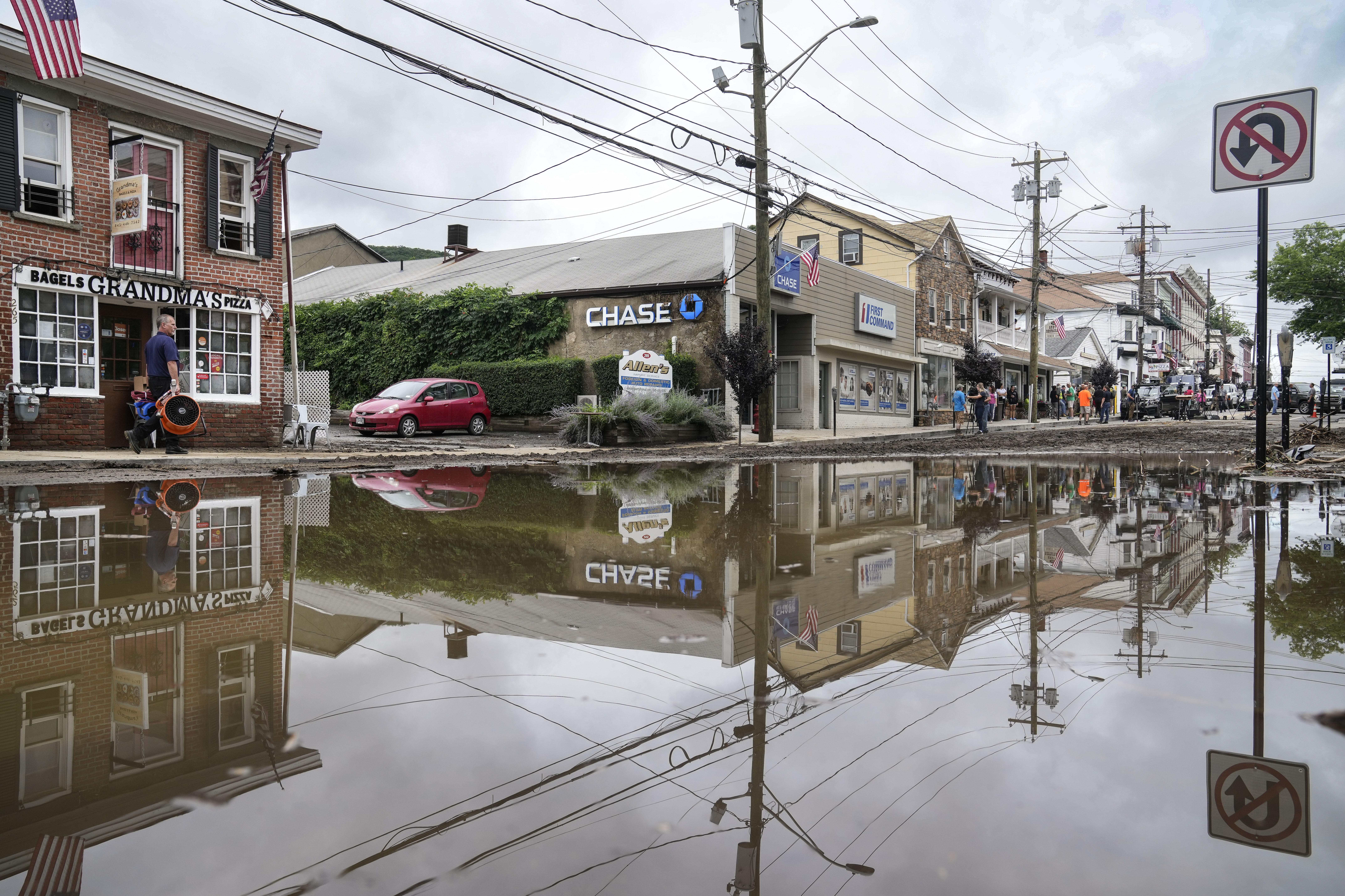 Rain moving out after flooding hits Vermont hard and other parts of the Northeast are saturated