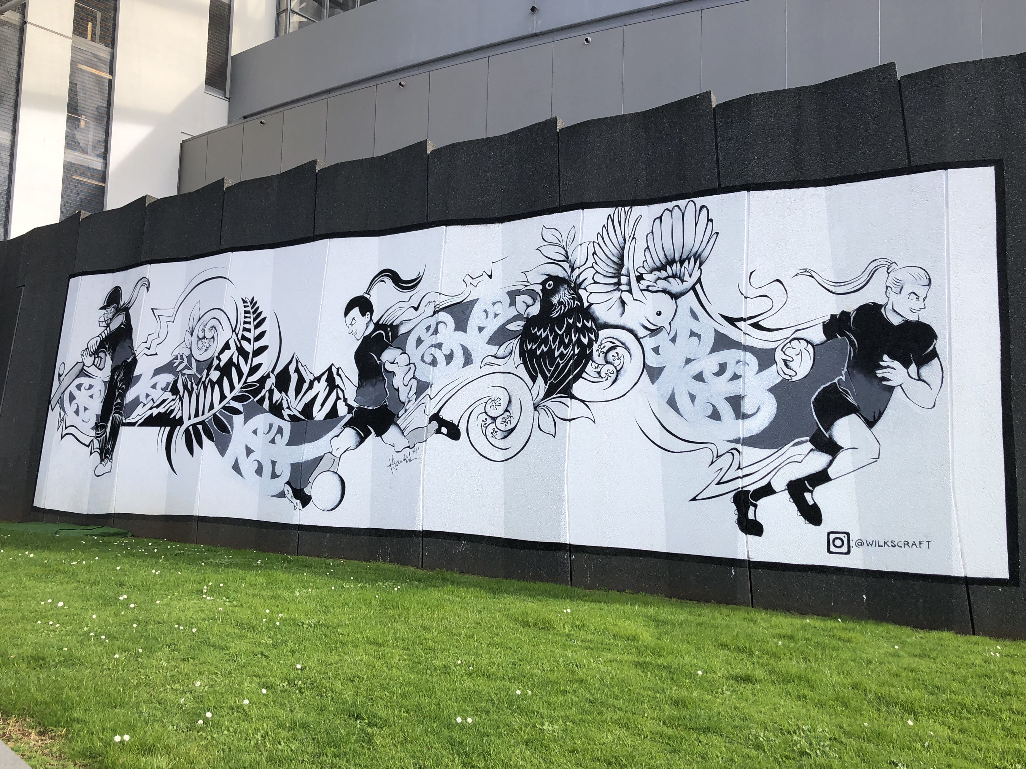 Wilkinson mural at Eden Park