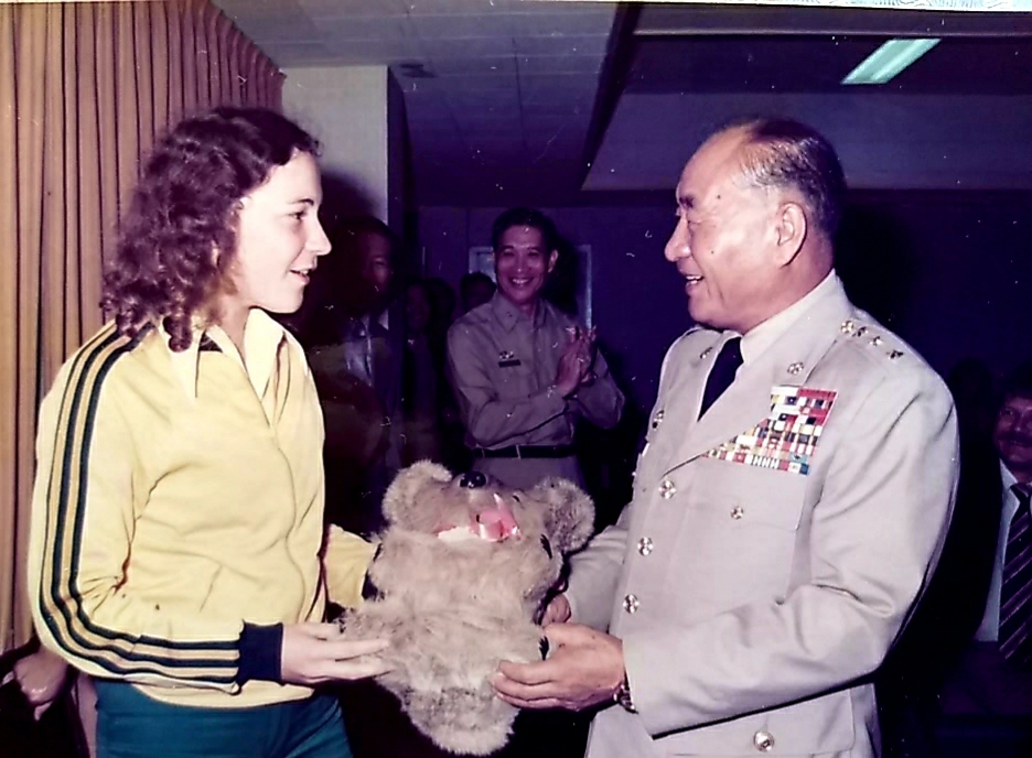 An Australian player in Taiwan for a football tournament