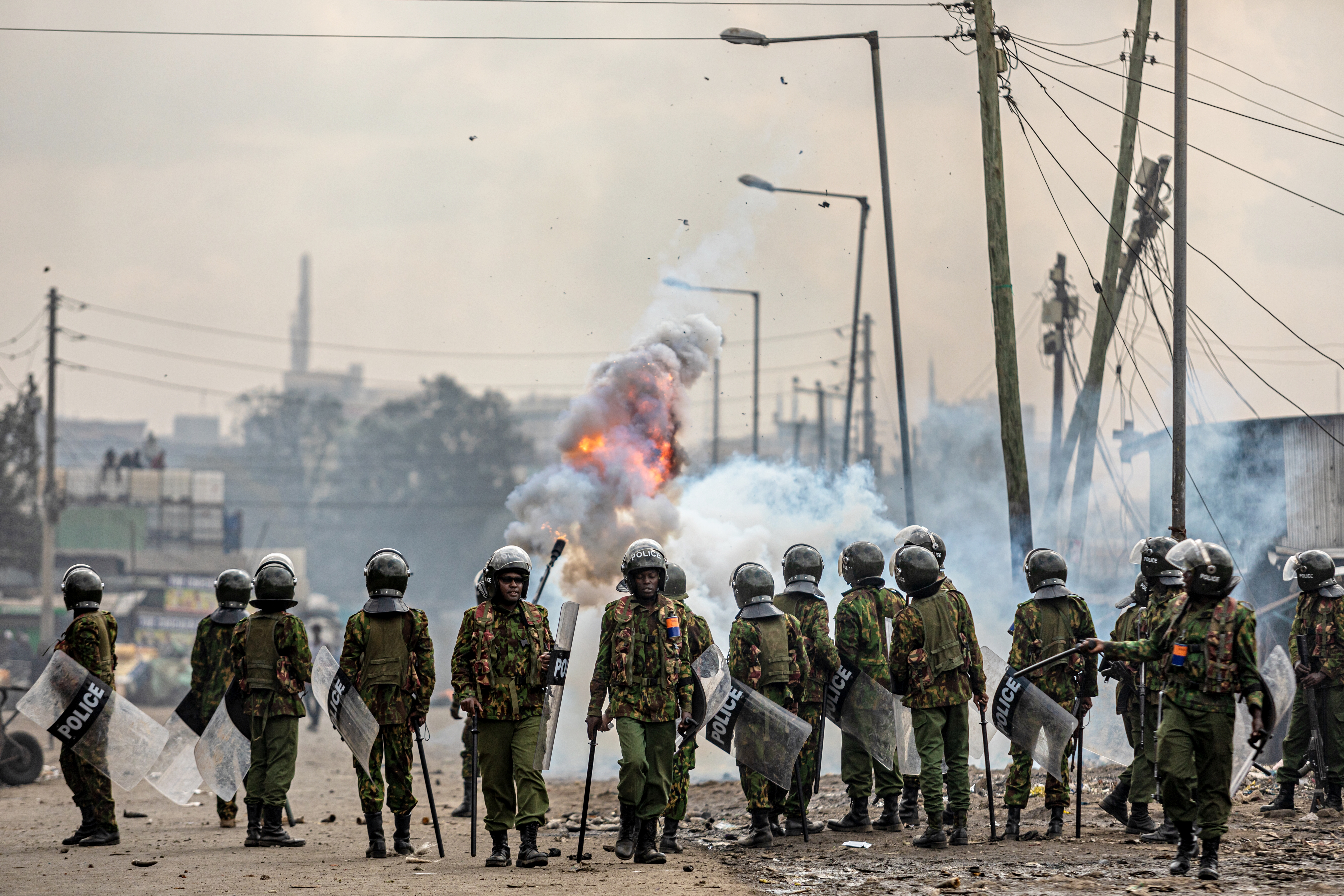kenya3: Security forces were deployed to disperse any gatherings, as police declared the demonstrations illegal.