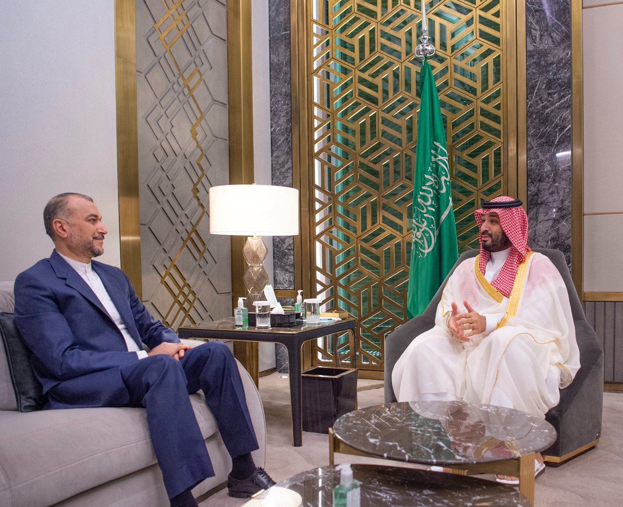 Saudi Crown Prince, Mohammed bin Salman meets with Iranian Foreign Minister Hossein Amir-Abdollahian in Jeddah, Saudi Arabia