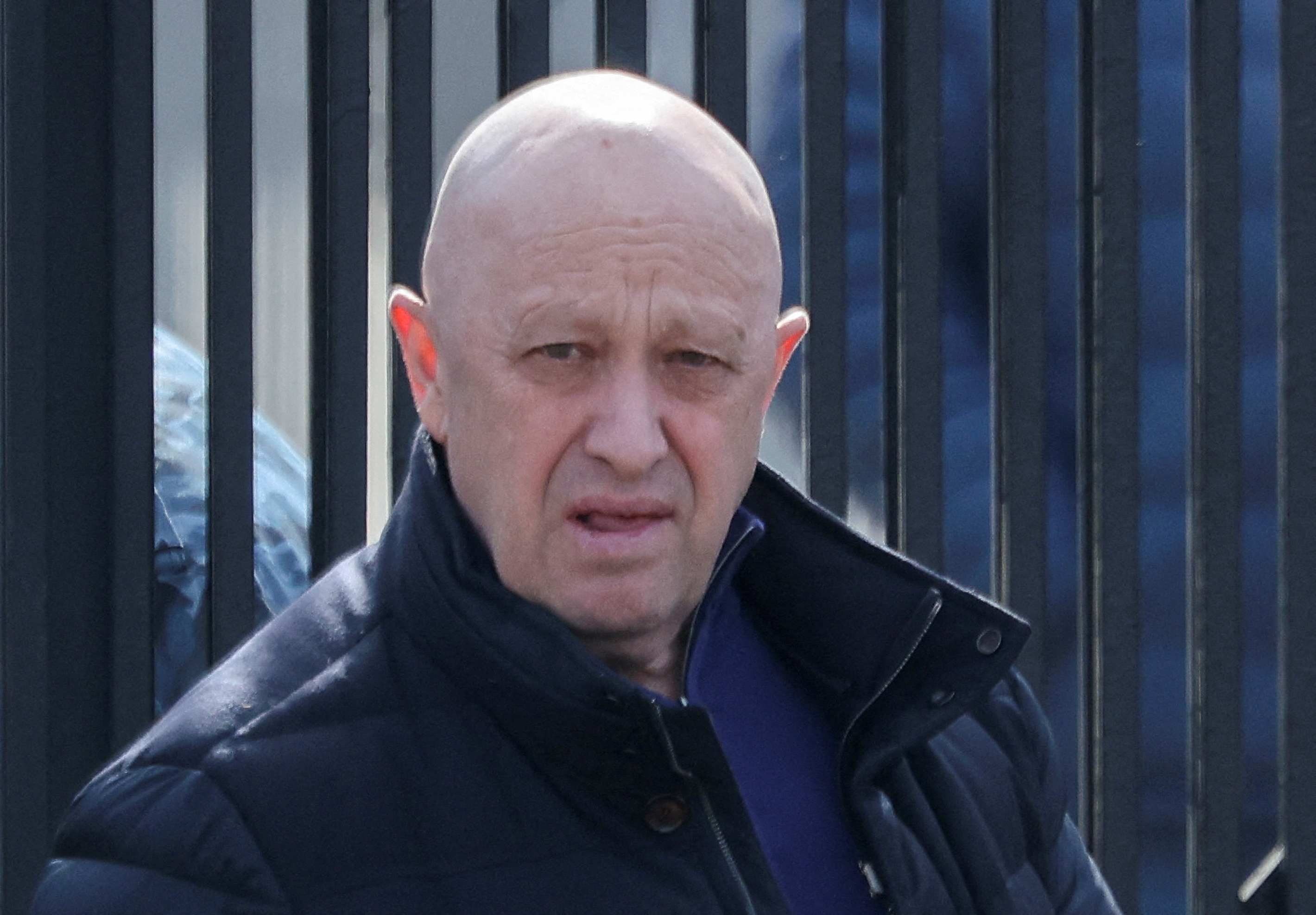 FILE PHOTO: Founder of Wagner private mercenary group Yevgeny Prigozhin leaves a cemetery before the funeral of Russian military blogger Maxim Fomin widely known by the name of Vladlen Tatarsky, who was recently killed in a bomb attack in a St Petersburg cafe, in Moscow, Russia, April 8, 2023. REUTERS/Yulia Morozova/File Photo