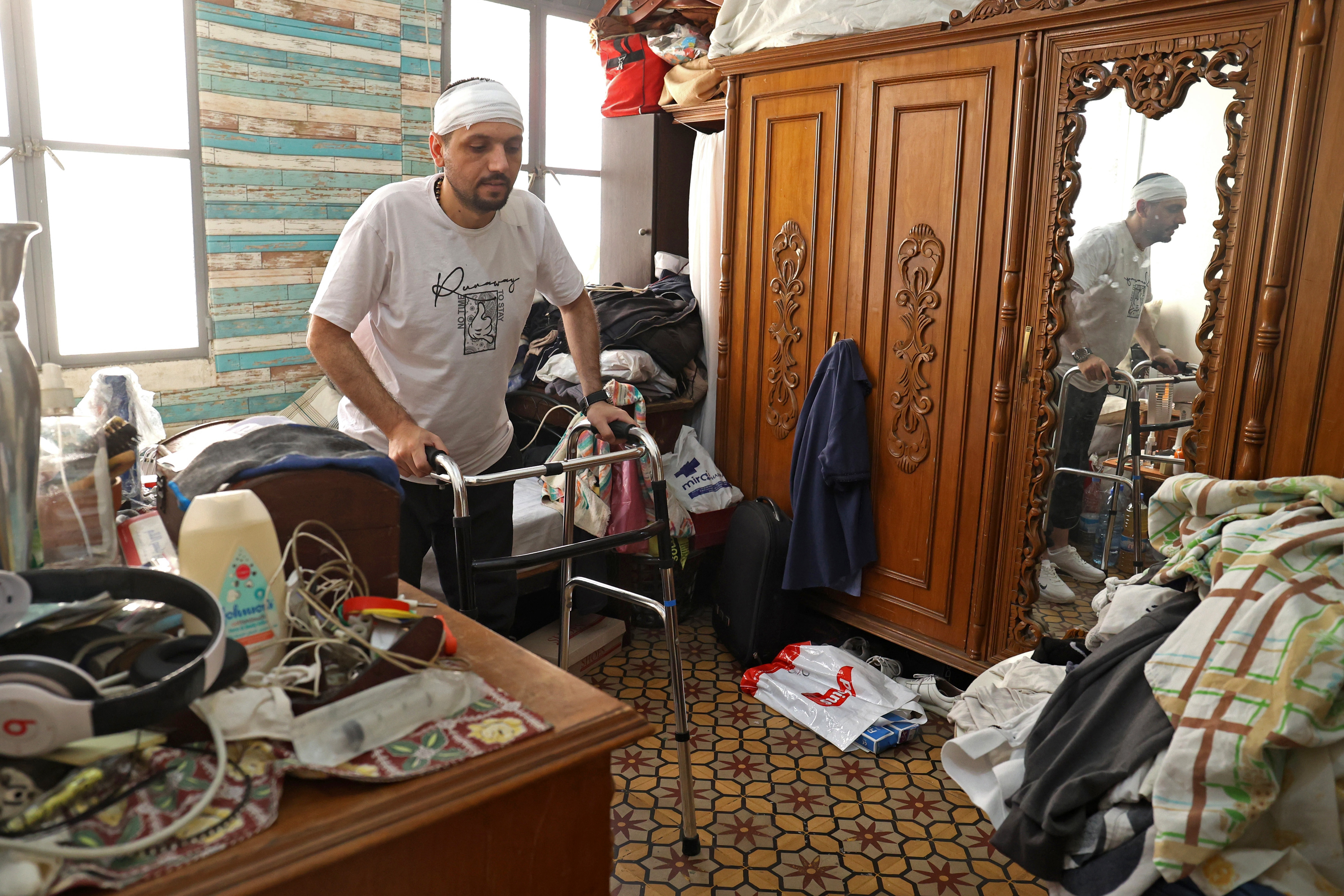 Dani Salameh, a multiple scelerosis patient whose symptoms have worsened after his injury